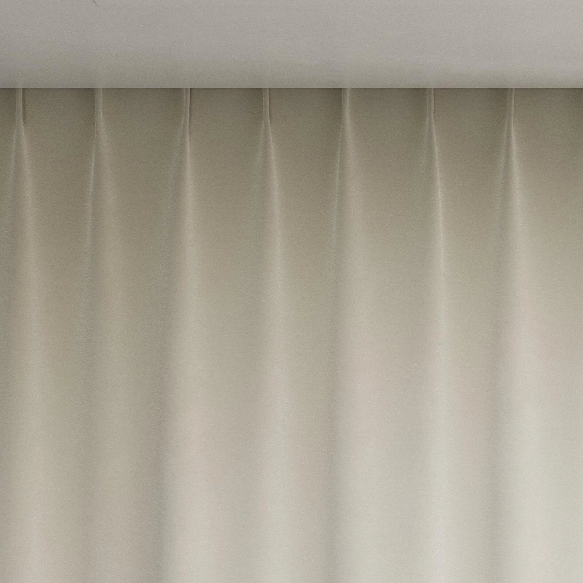 Top view of Geneva Ivory, pinch pleat
