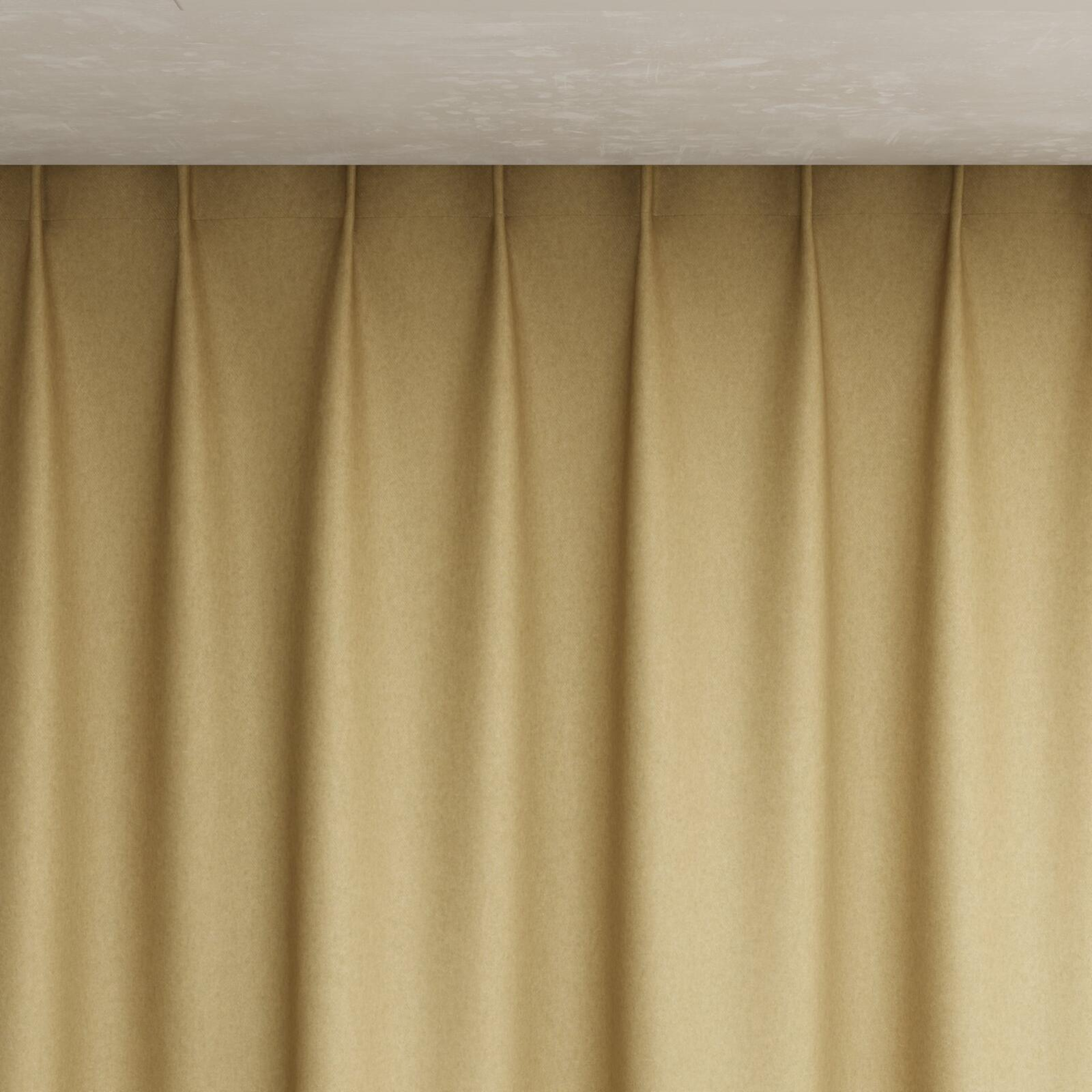 Top view of Woolly/Woolen Straw, pinch pleat