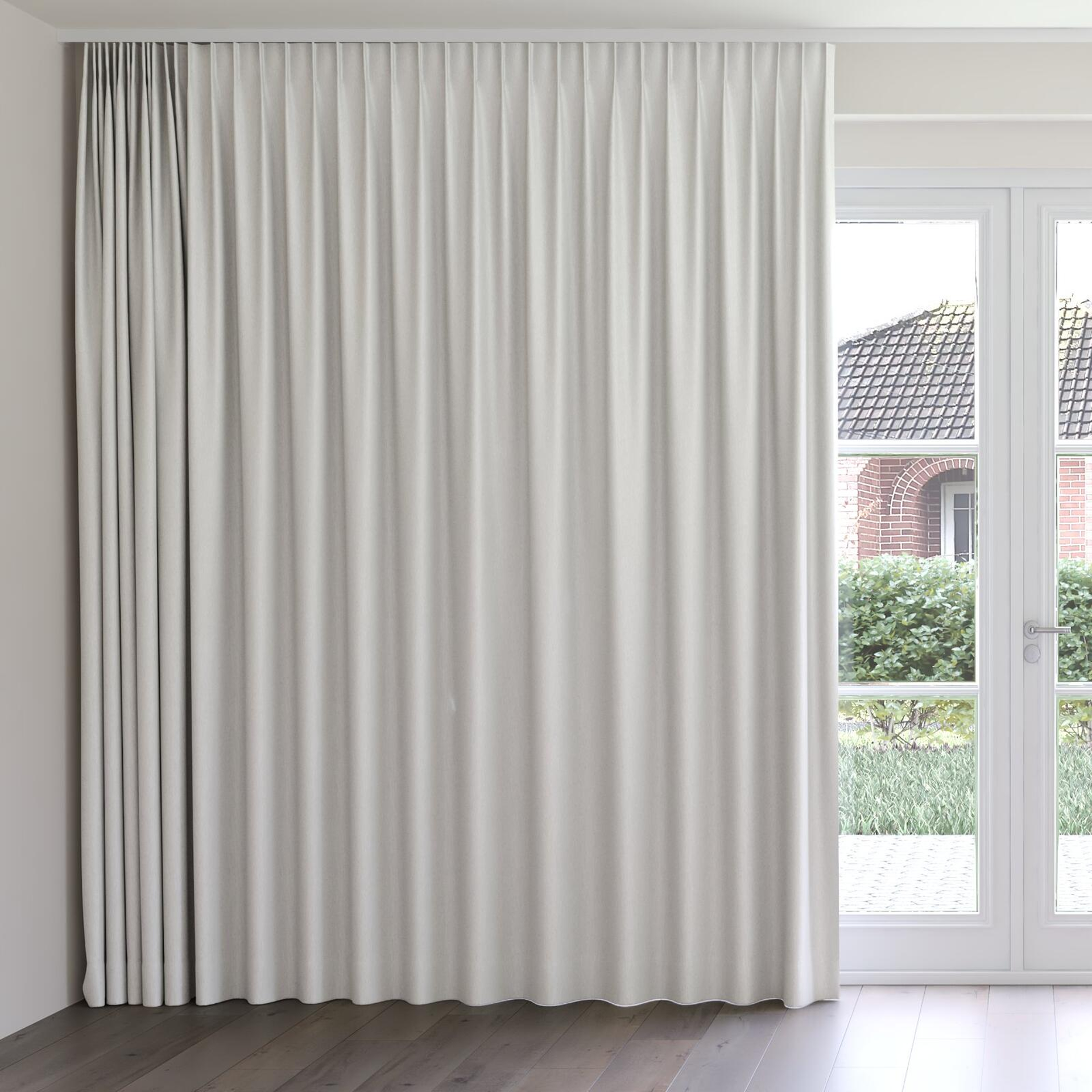 Front view of Infinite Ash, on curtain rail