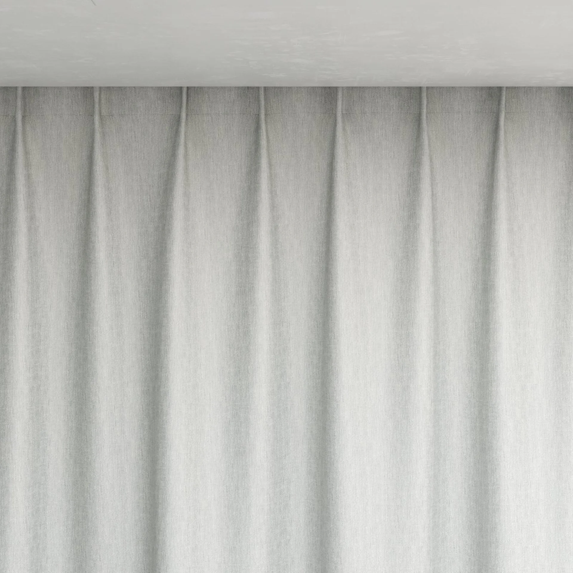 Top view of Ocean Sky, pinch pleat