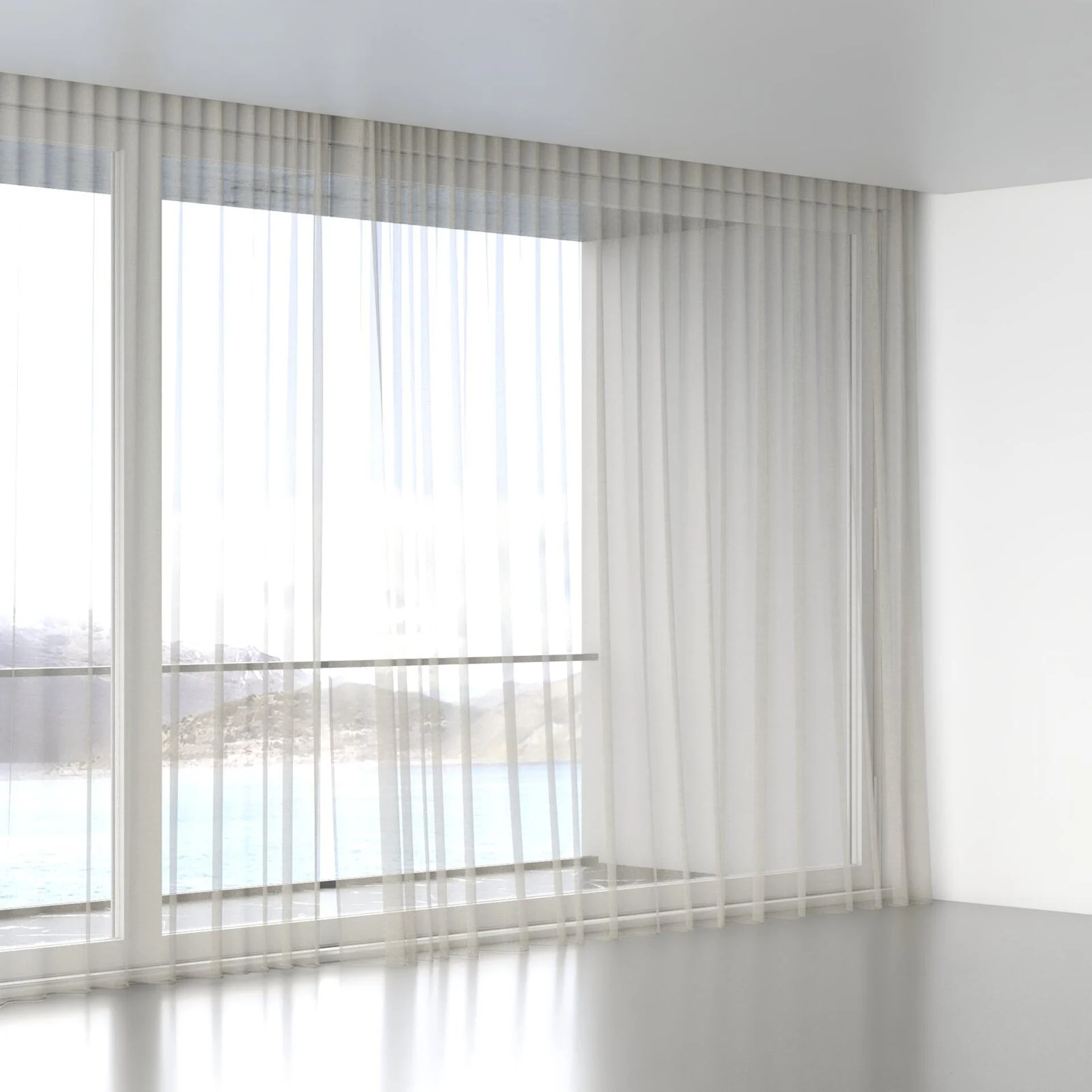 Full view of Rhyme Fog, wave pleat