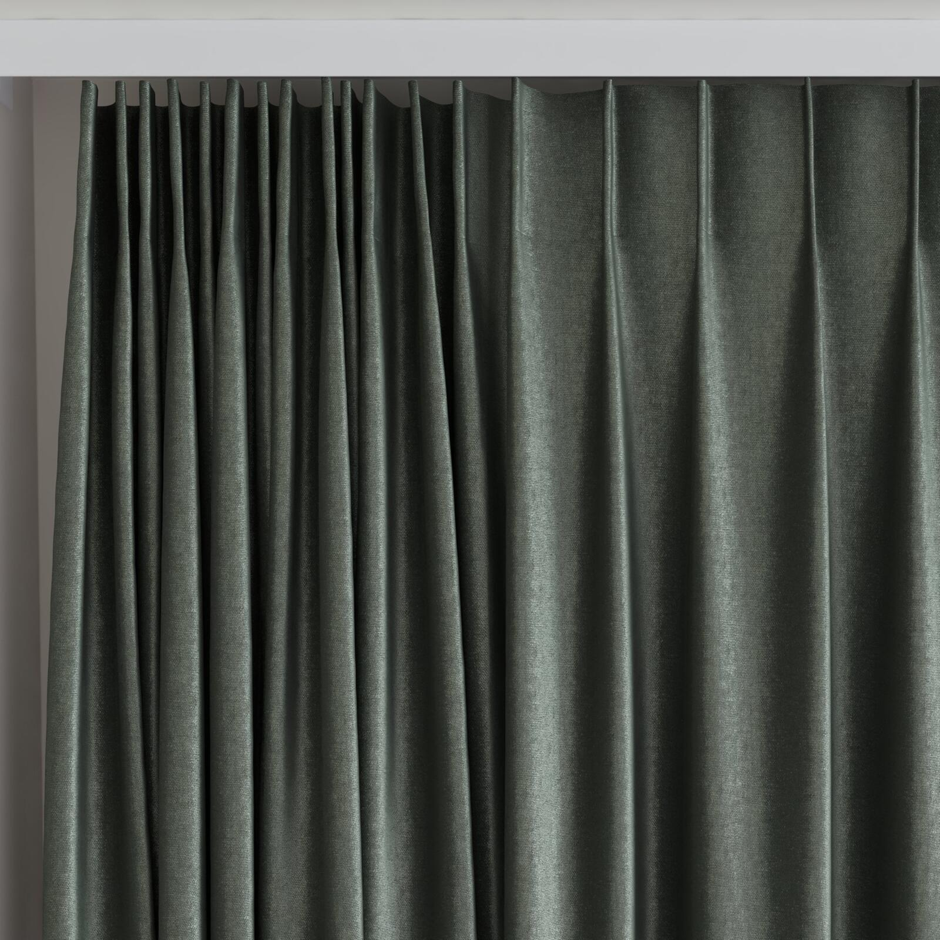 Top view of Recharge Pine, on curtain rail