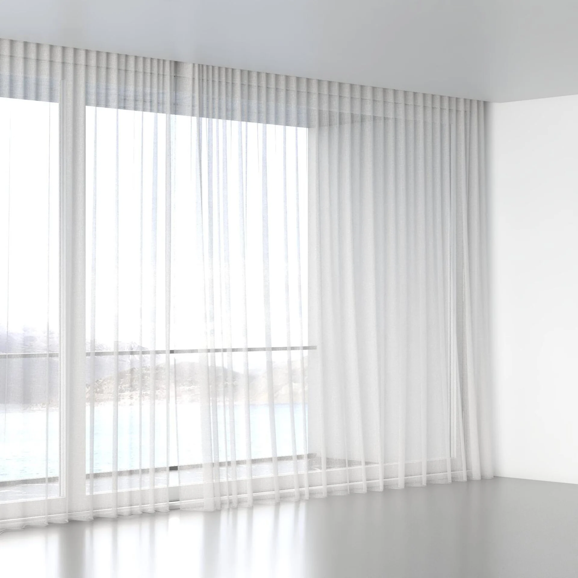 Full view of Drift Lunar, wave pleat