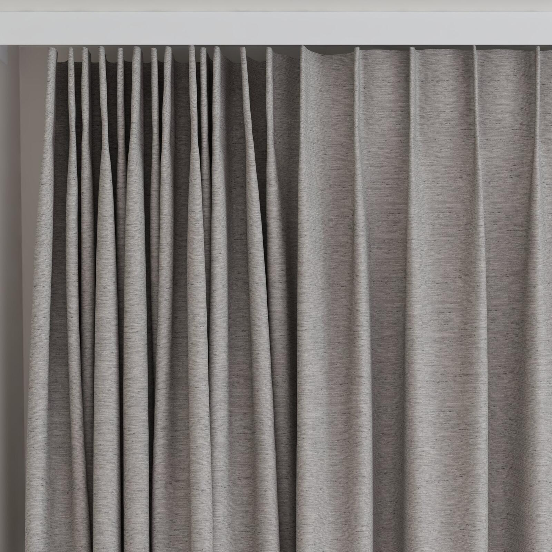Top view of Maharaja II Terrazzo, on curtain rail