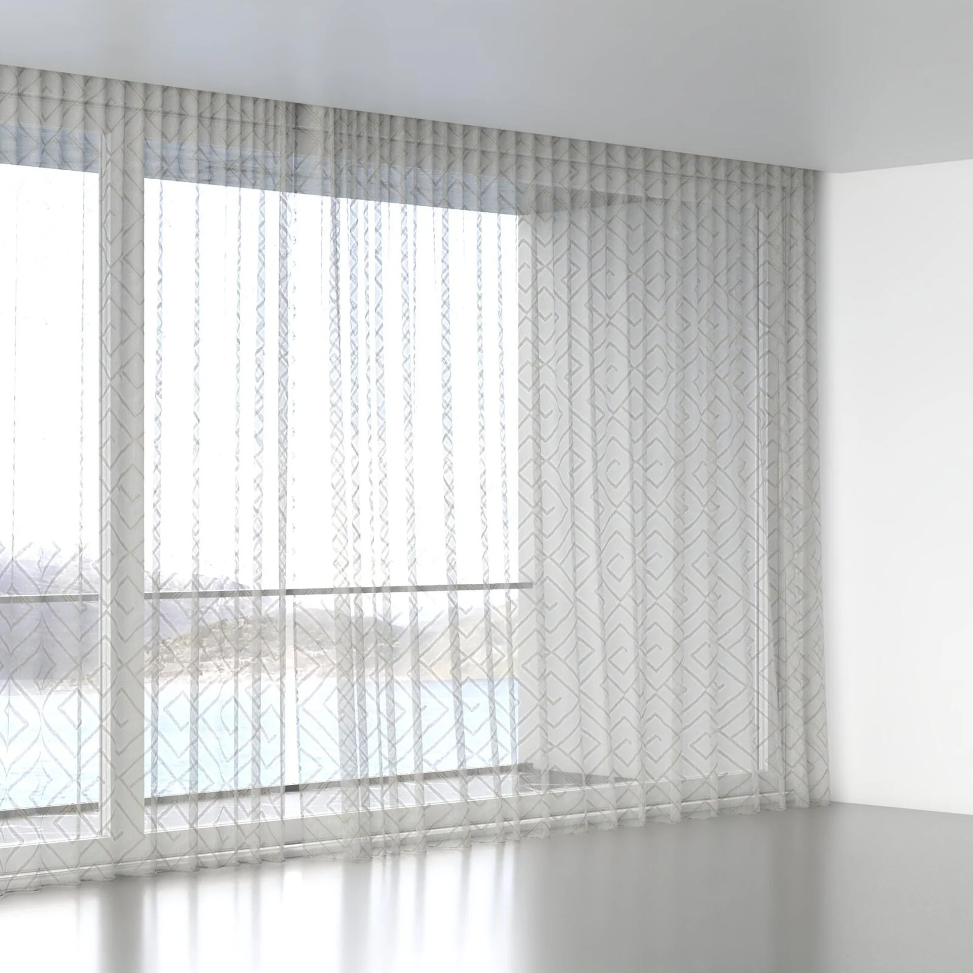 Full view of Dadaism Putty, wave pleat
