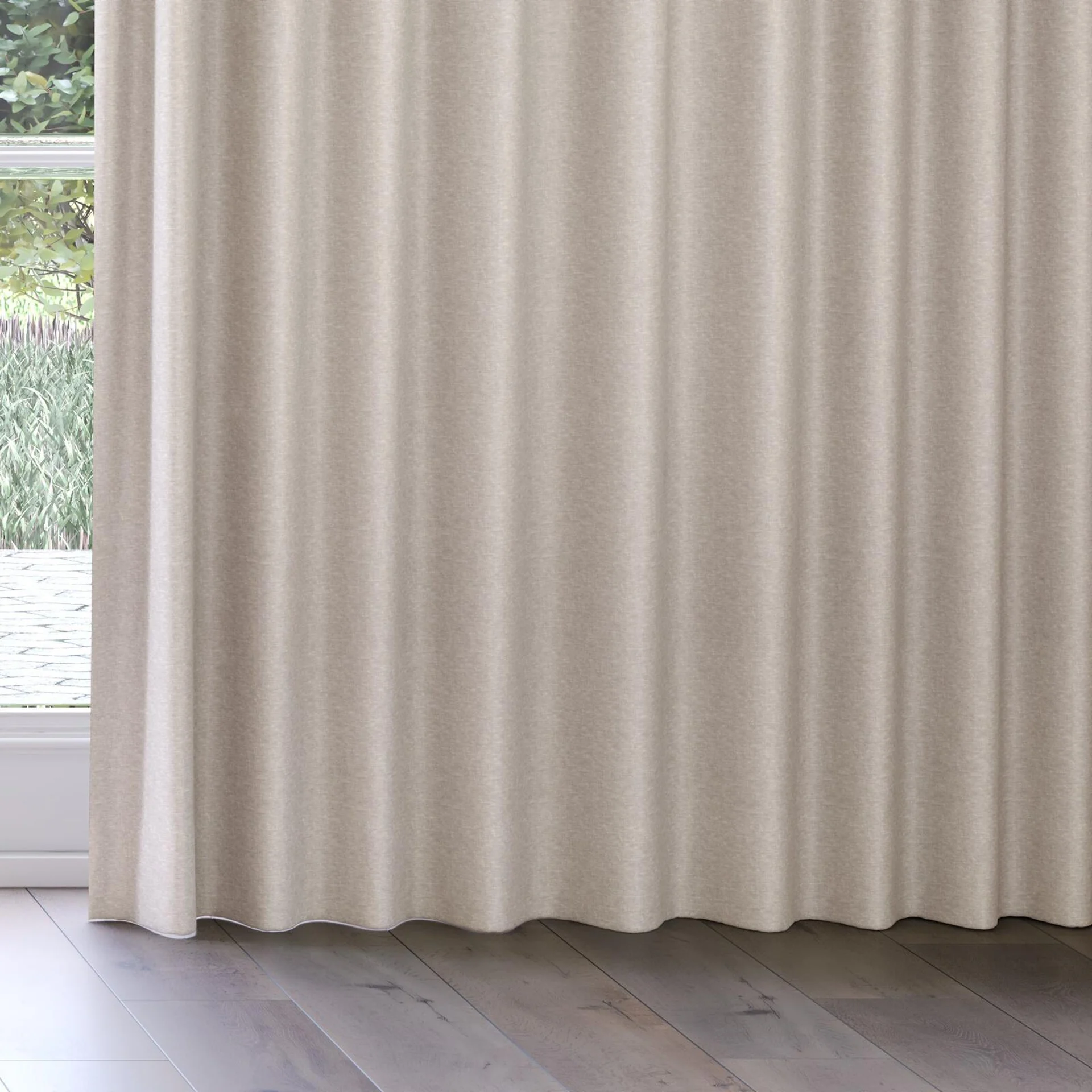 Bottom view of Goa Whisper, on curtain rail