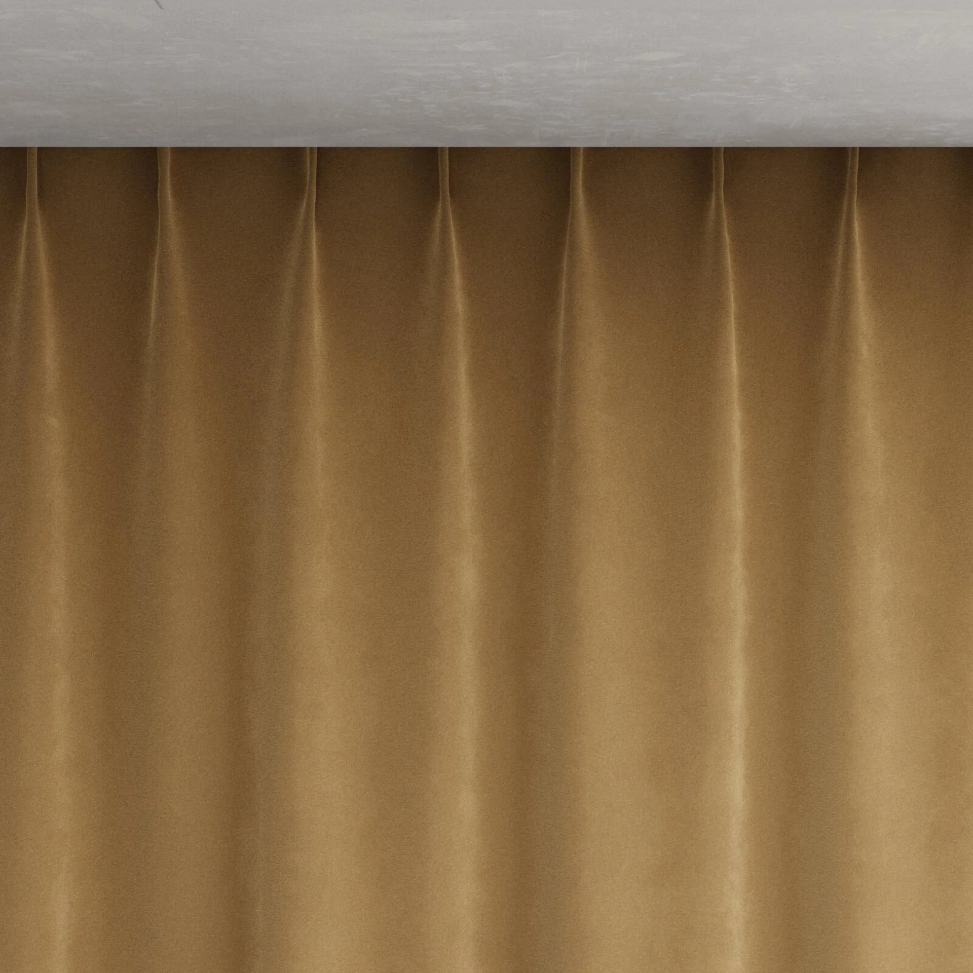 Top view of Lux Velvet Coffee 8407, pinch pleat