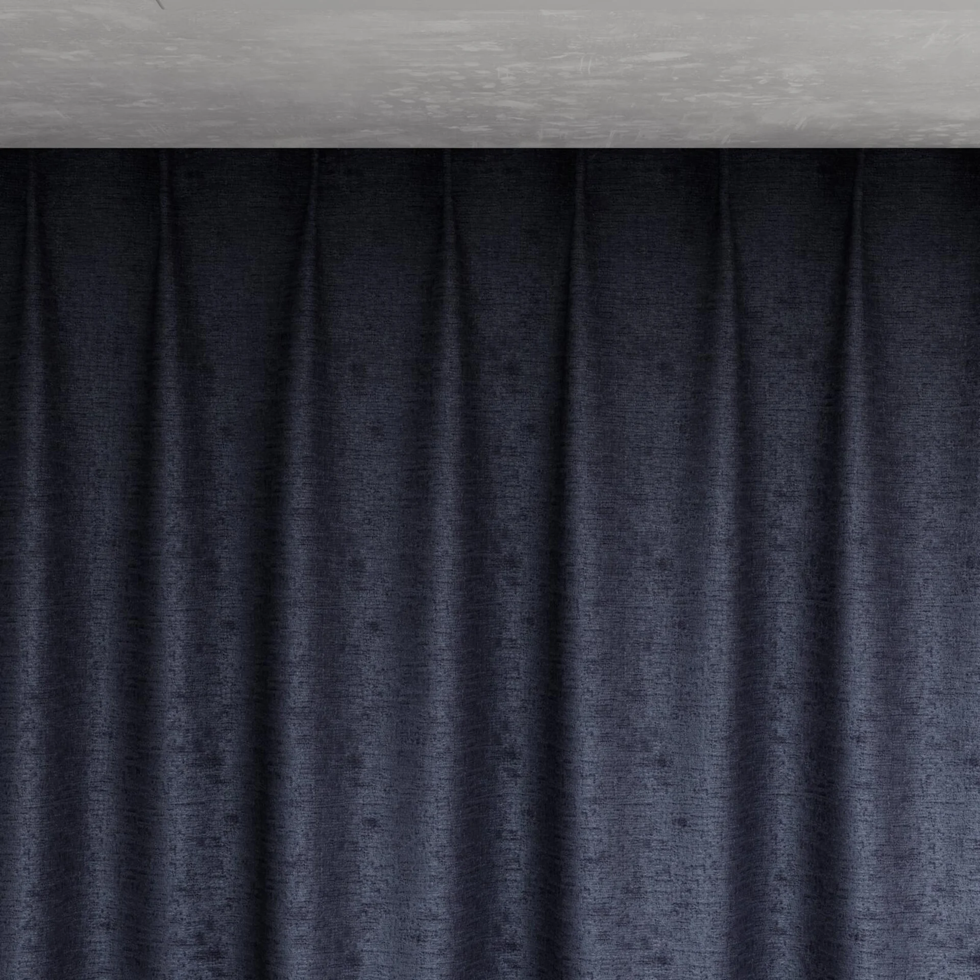 Top view of Monsieur Navy, pinch pleat