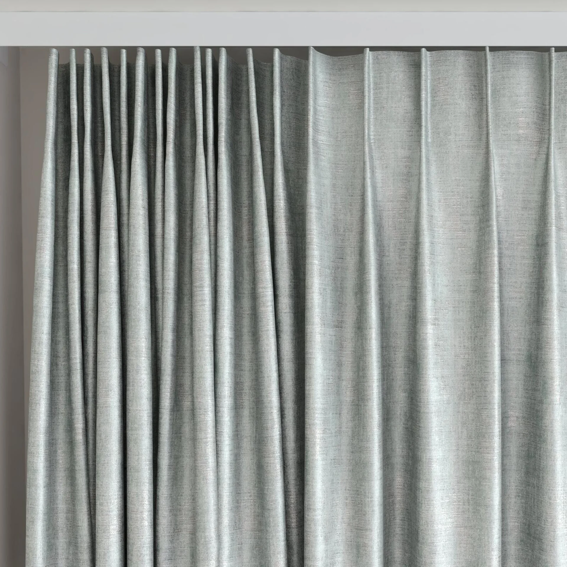 Top view of Nominee Mineral, on curtain rail