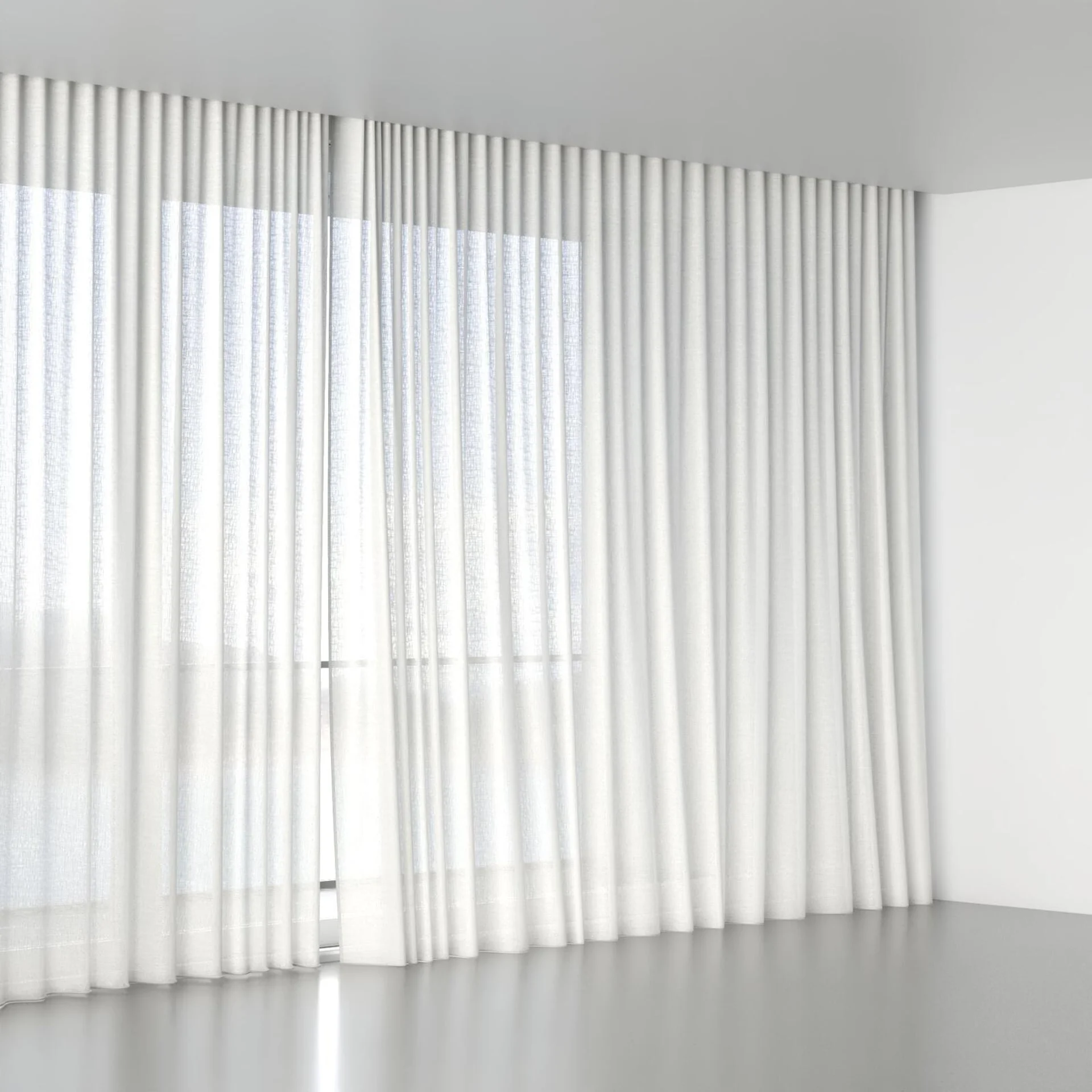 Full view of Elisabeth Pearl, wave pleat
