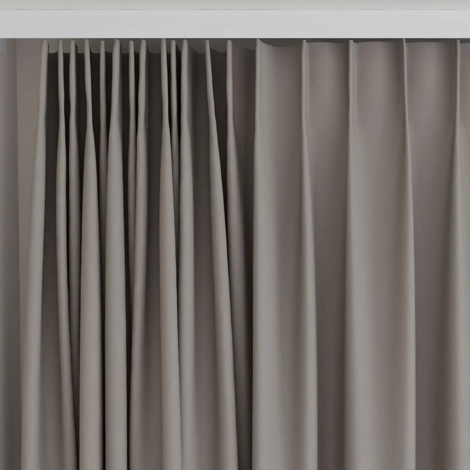 Top view of Quantum FR Fossil, on curtain rail