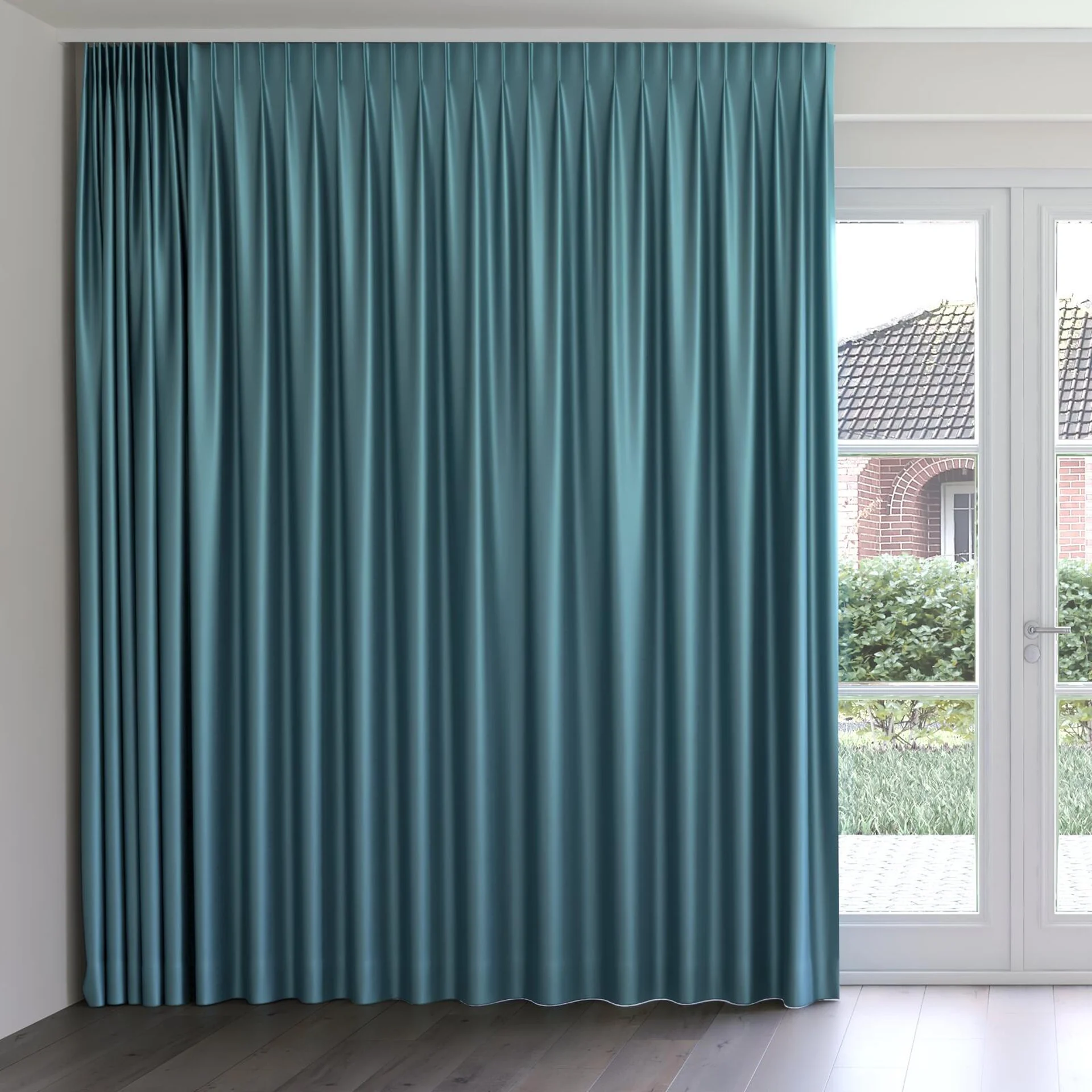 Front view of North Face Lagoon, on curtain rail