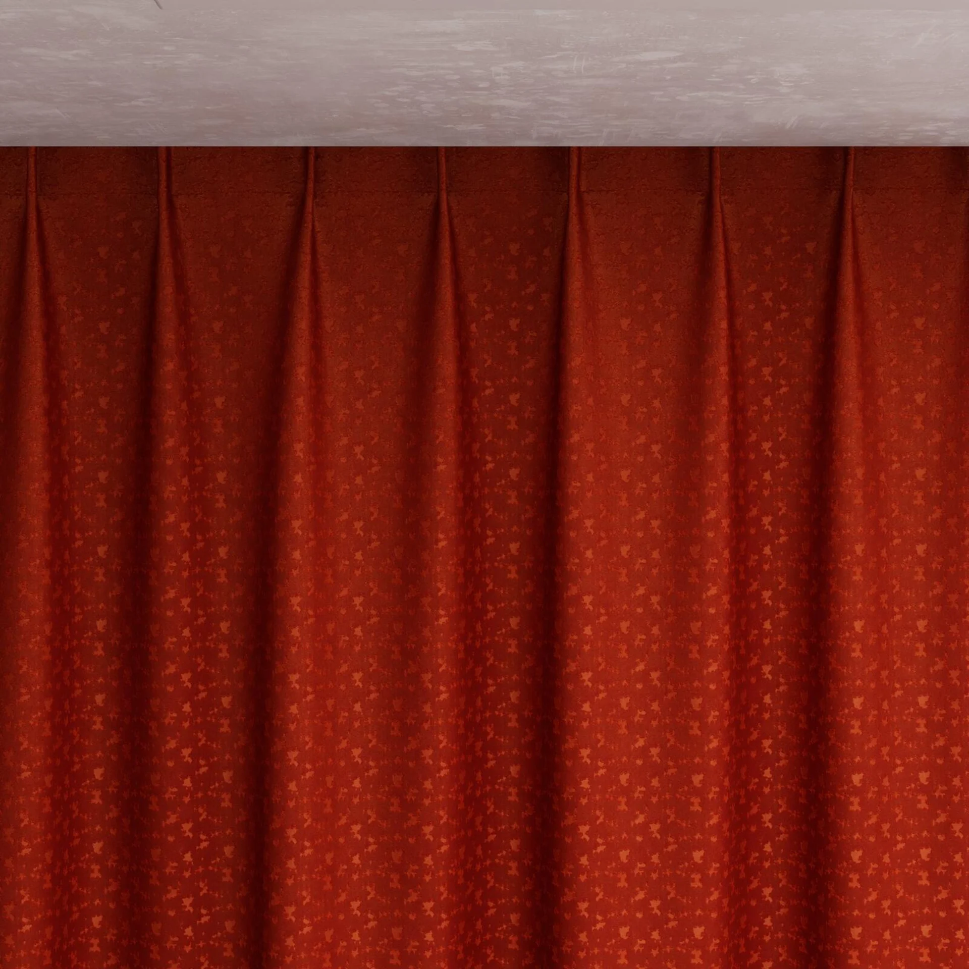 Top view of Requiem Terra, pinch pleat