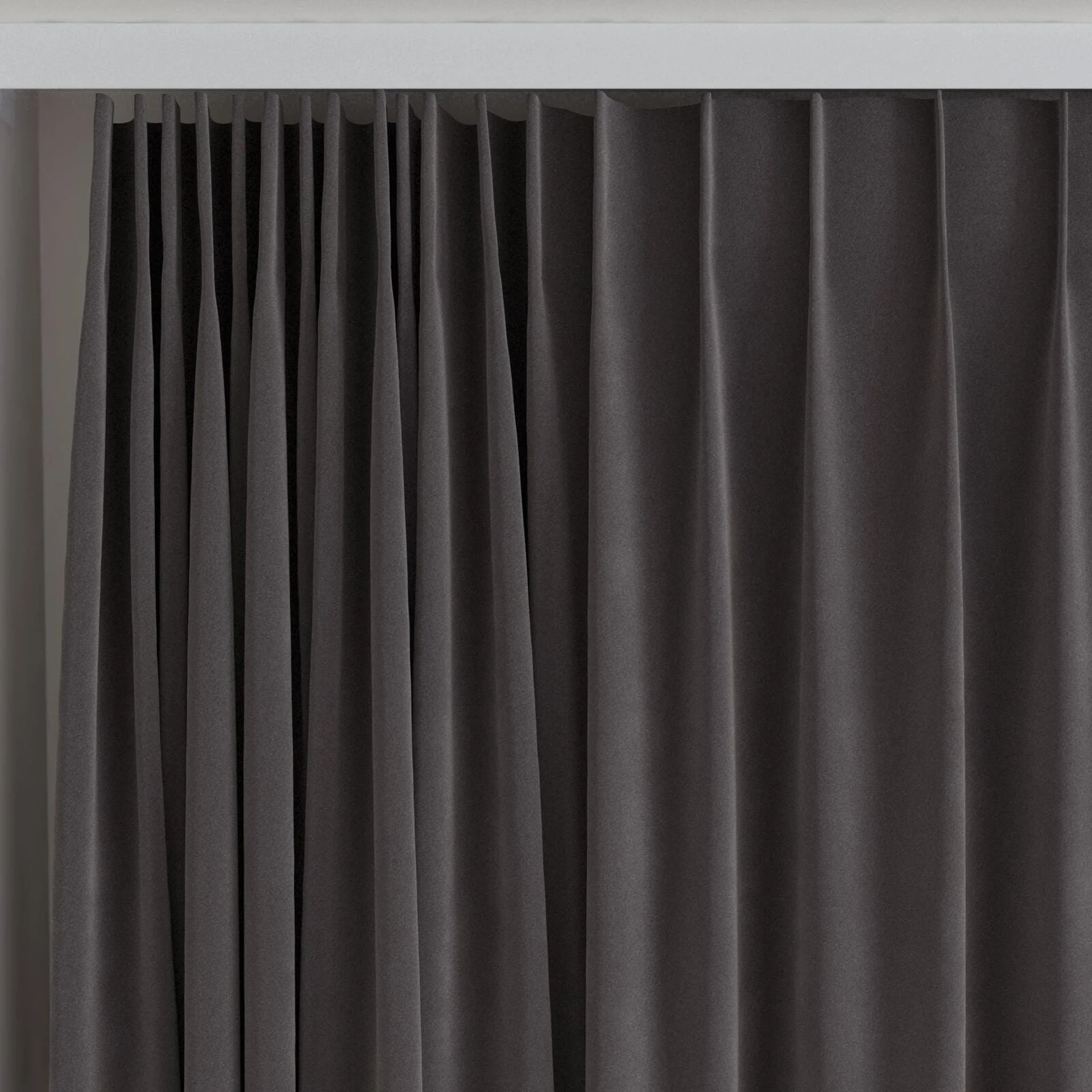 Top view of Verbier Bark, on curtain rail