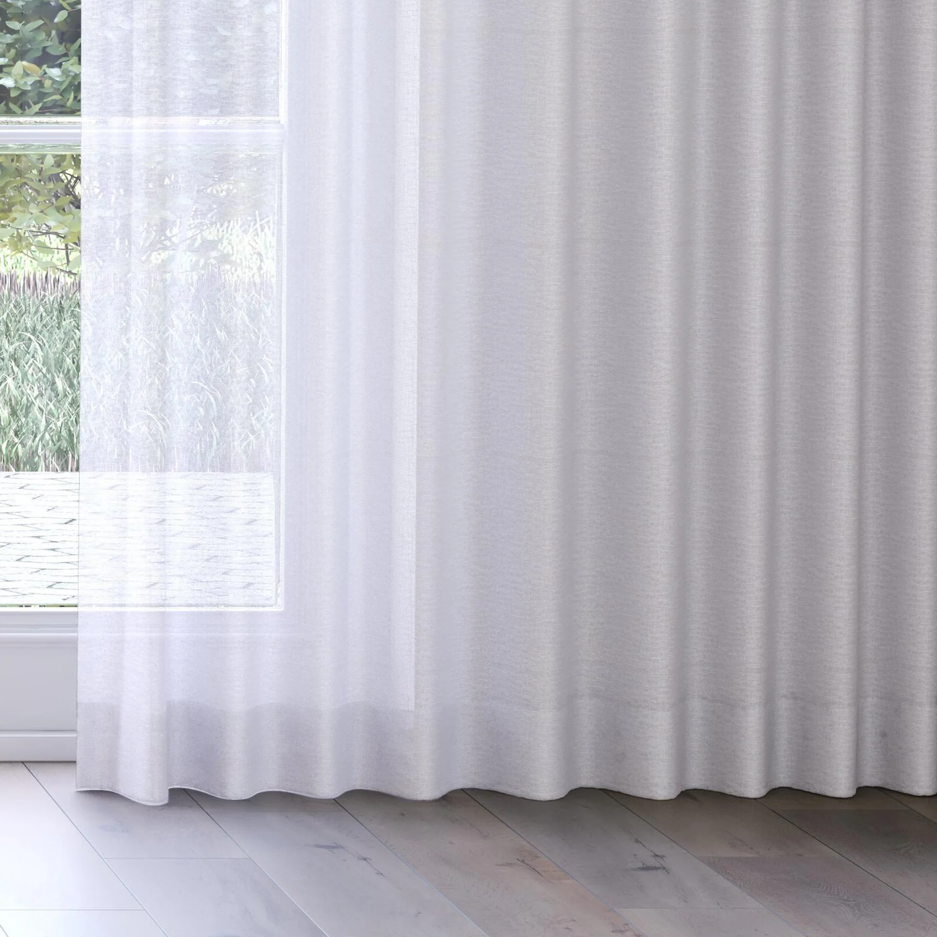 Bottom view of Focus Quartz, on curtain rail