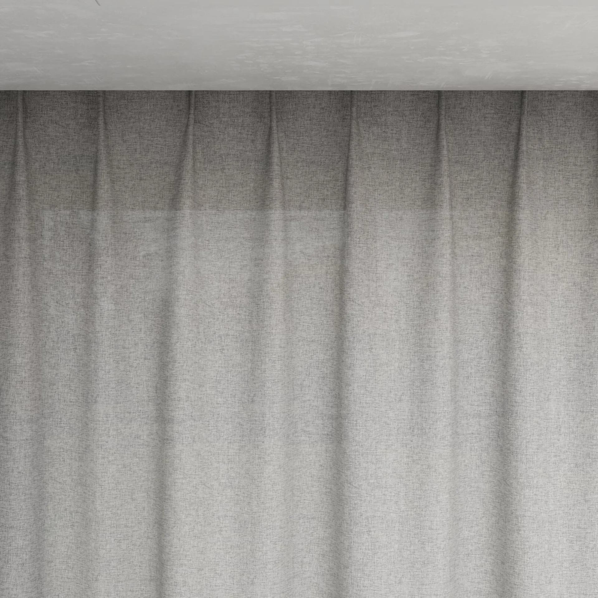 Top view of Envoy 2 Mineral 320cm, pinch pleat
