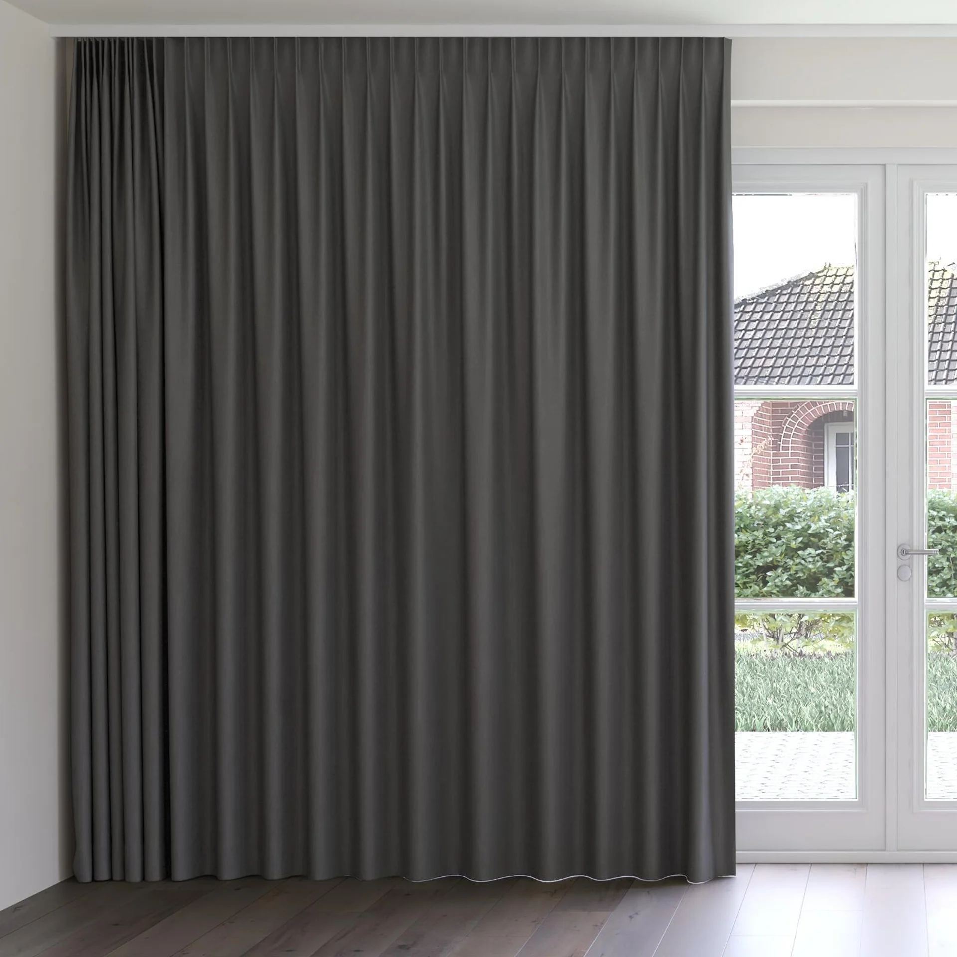 Front view of Excel Night, on curtain rail