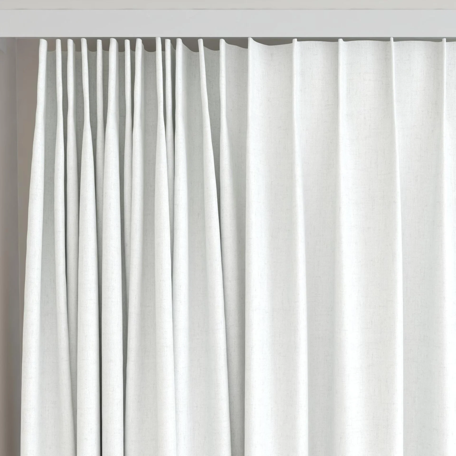 Top view of Stonewall Blackout Swan, on curtain rail
