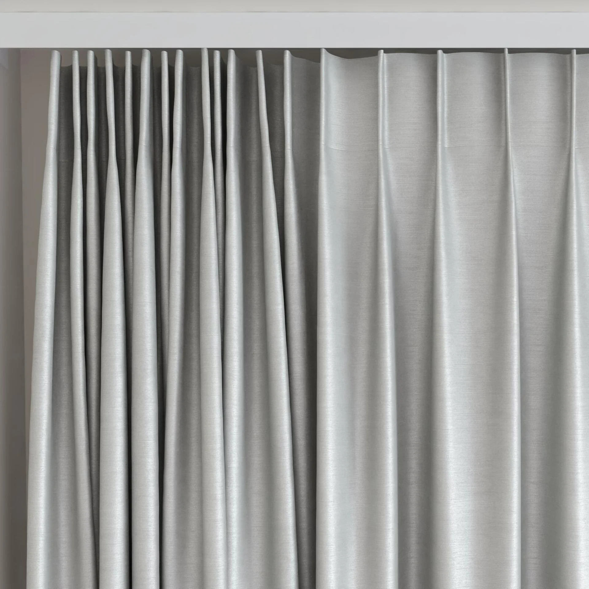 Top view of Mont Blanc Dove, on curtain rail