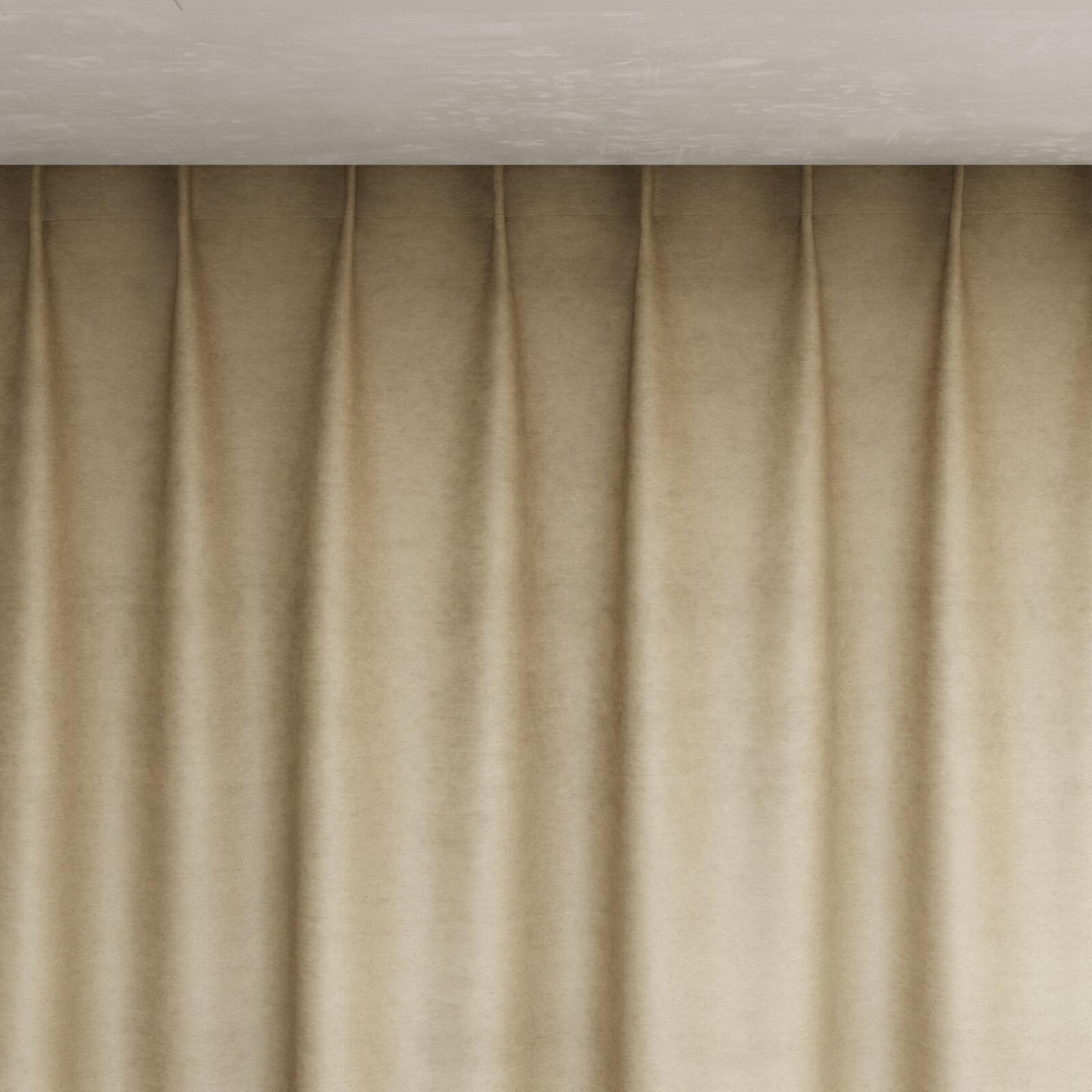 Top view of Baron Putty, pinch pleat