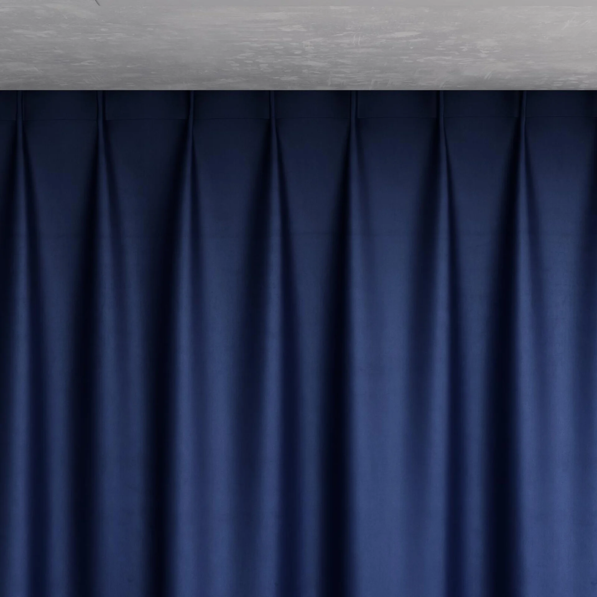 Top view of Warlock Navy, pinch pleat