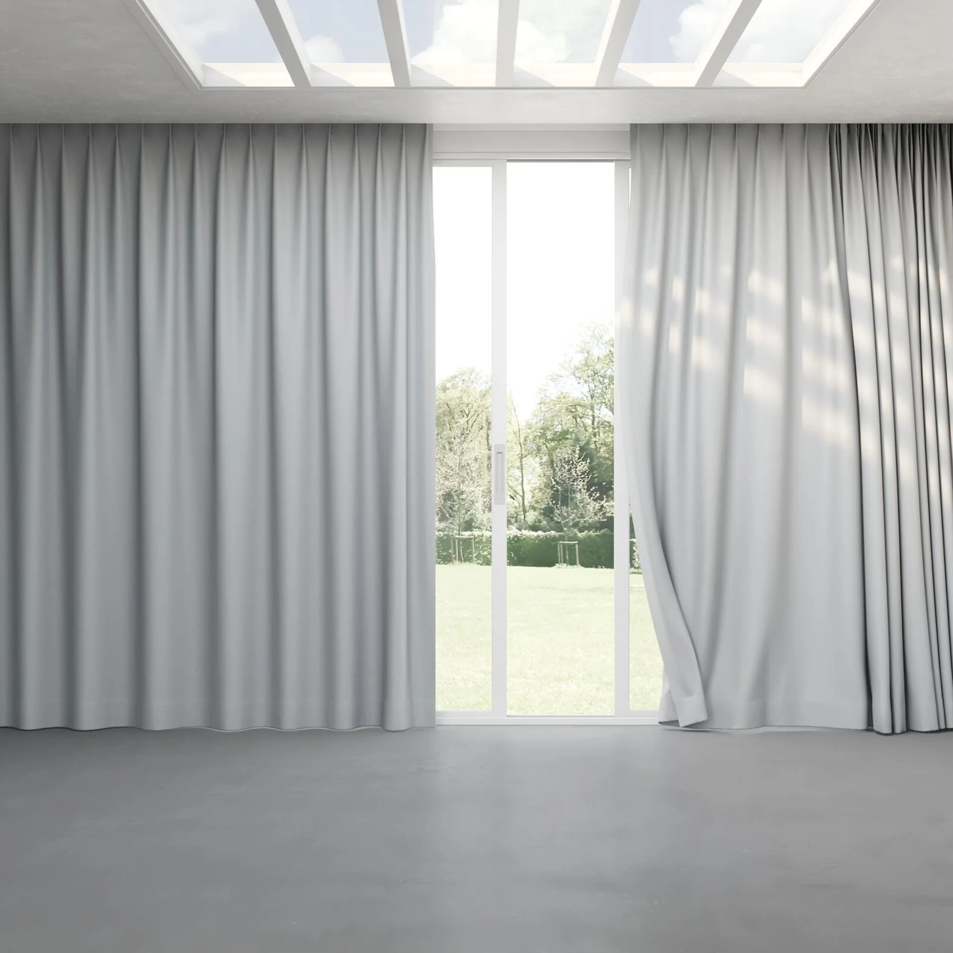 Full view of Urban Zinc, pinch pleat
