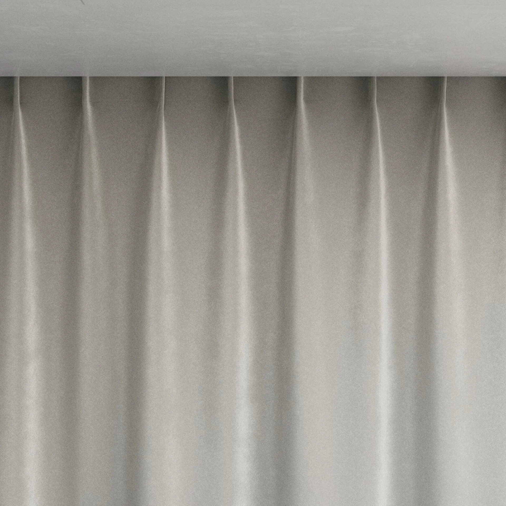 Top view of Velvelux Mouse, pinch pleat