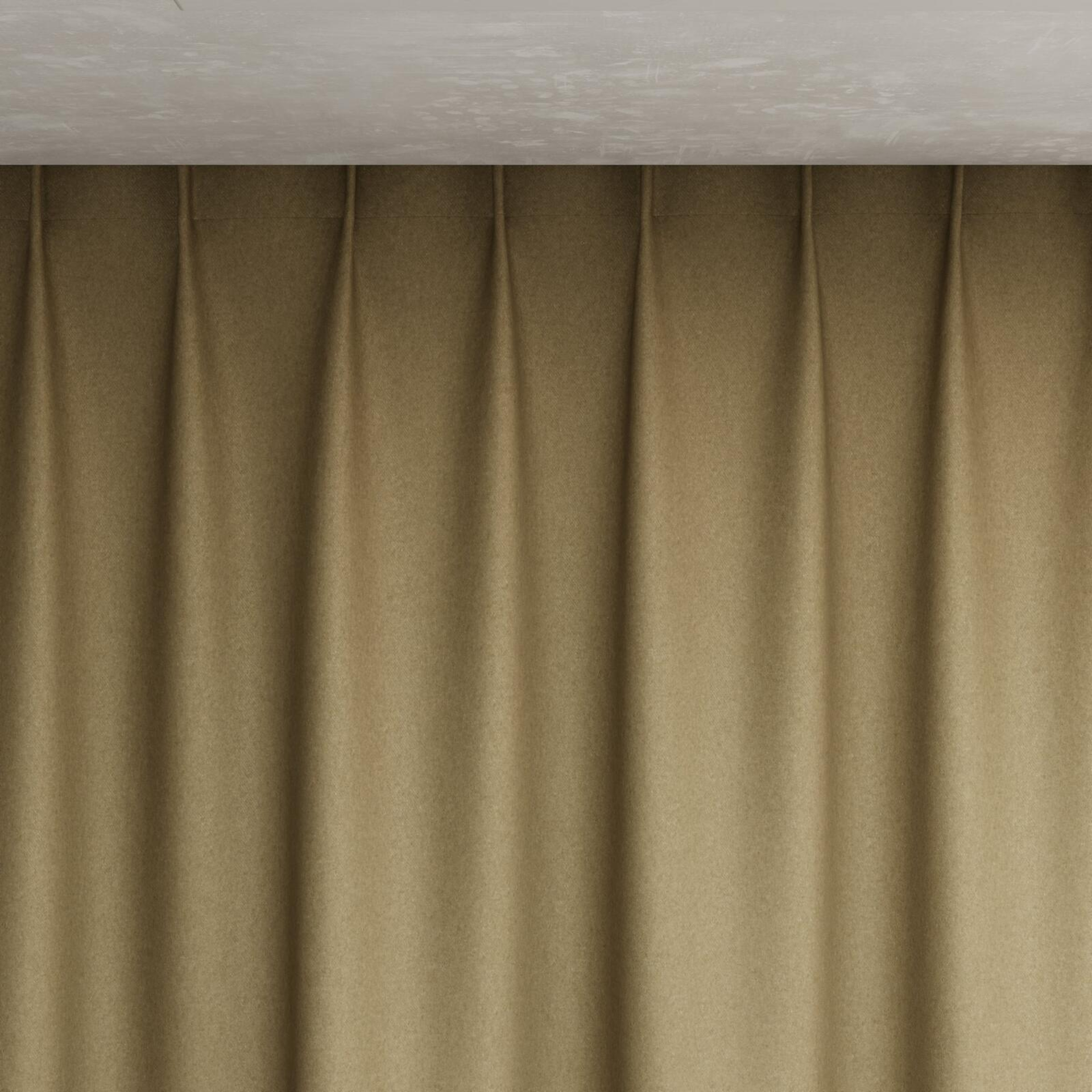 Top view of Woolly/Woolen Seagrass, pinch pleat