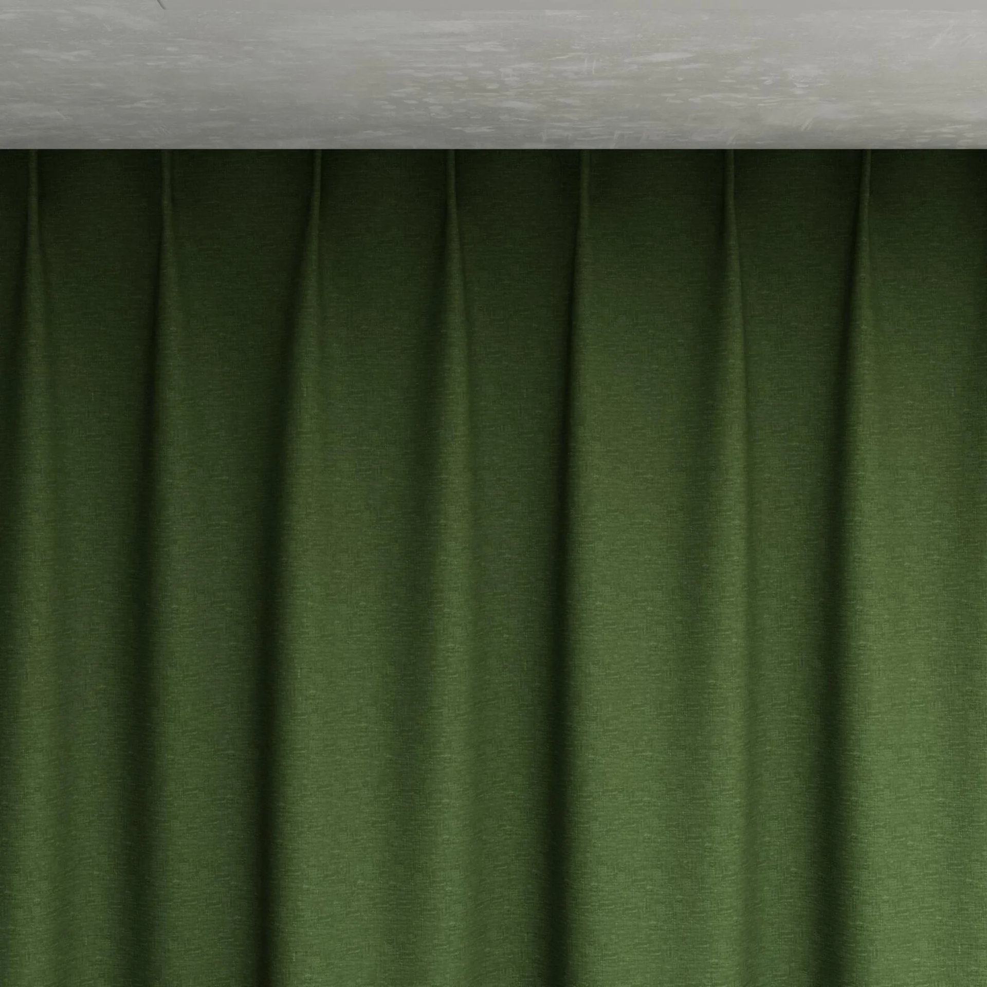 Top view of Coverlet Oasis, pinch pleat