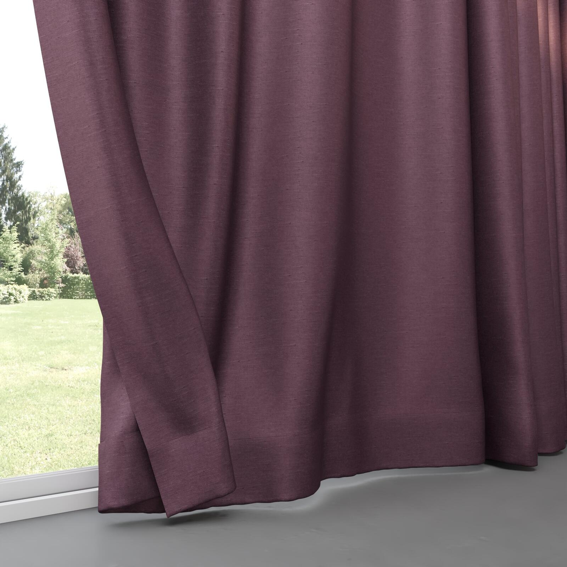 Bottom view of Provence Aubergine, pinch pleat