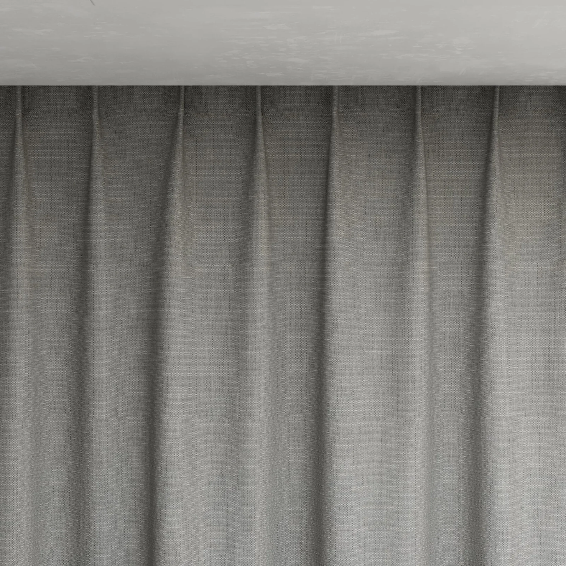 Top view of Darkness Chinchilla, pinch pleat