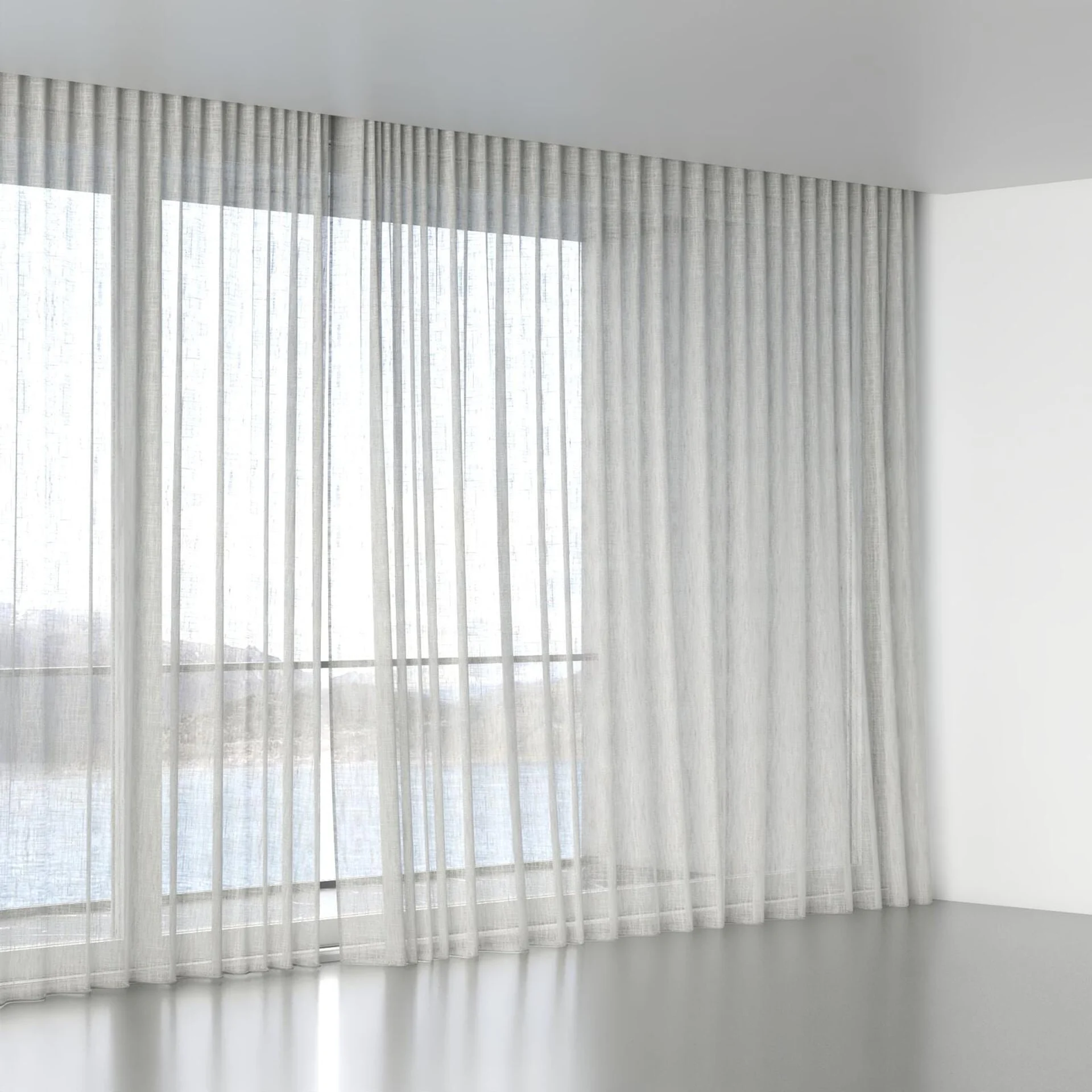Full view of Zip Sesame, wave pleat