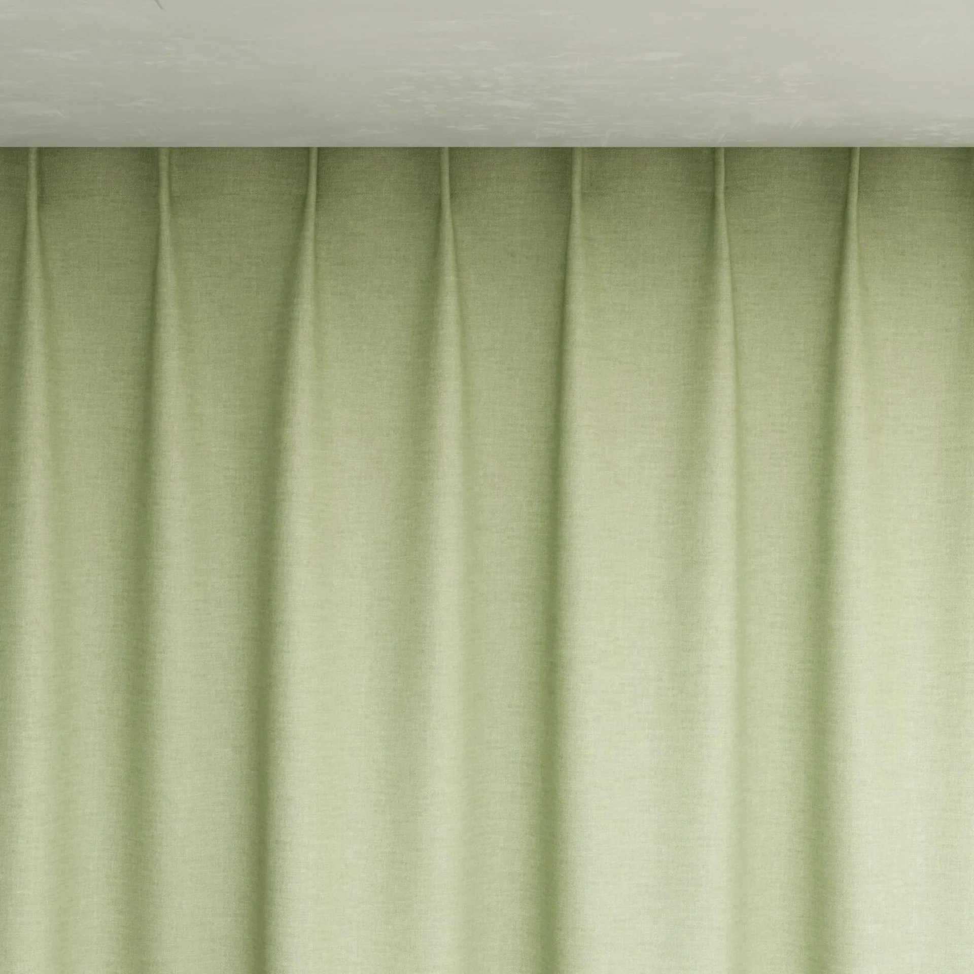 Top view of Casual Sage, pinch pleat