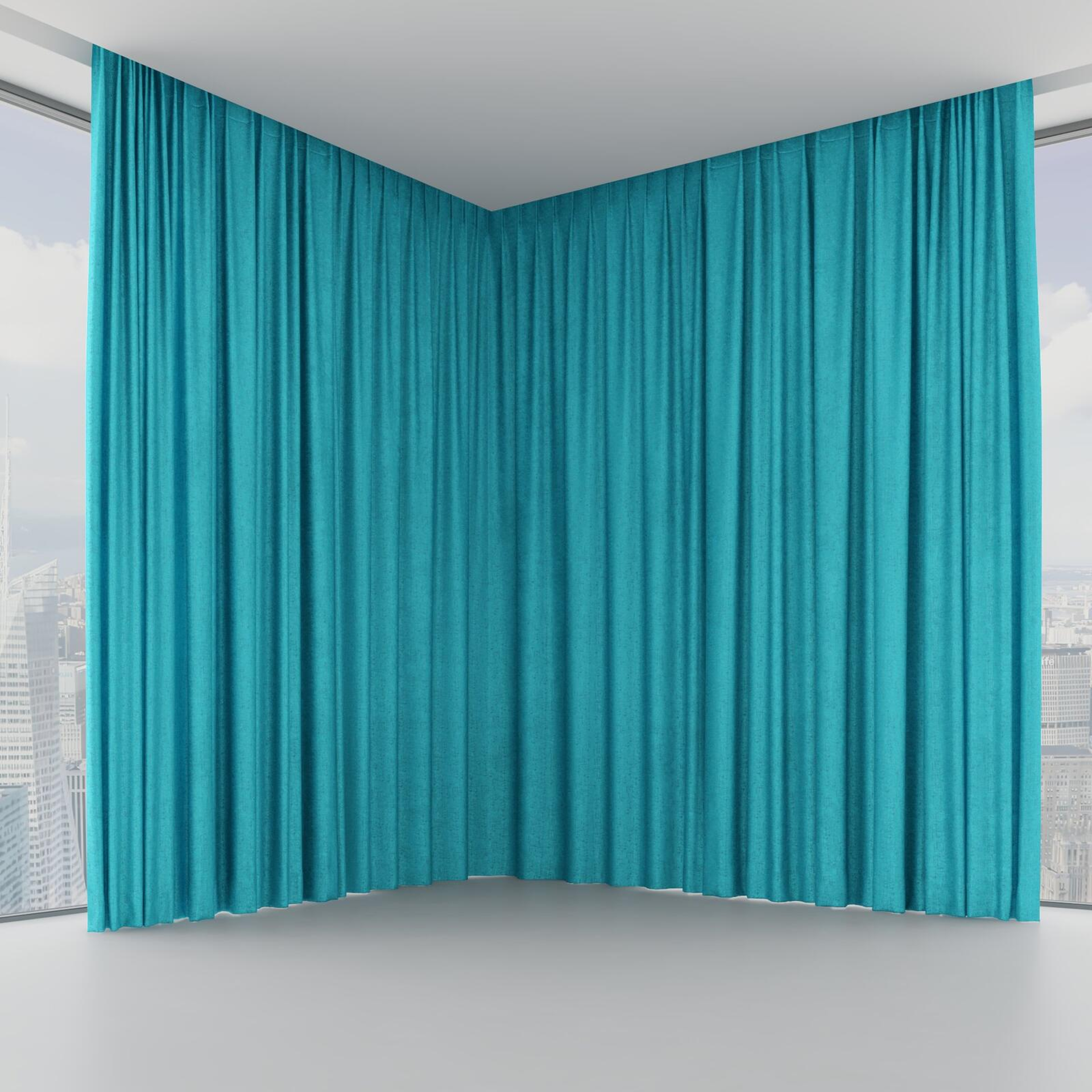 Front view of Hug Turquoize, on hidden rail