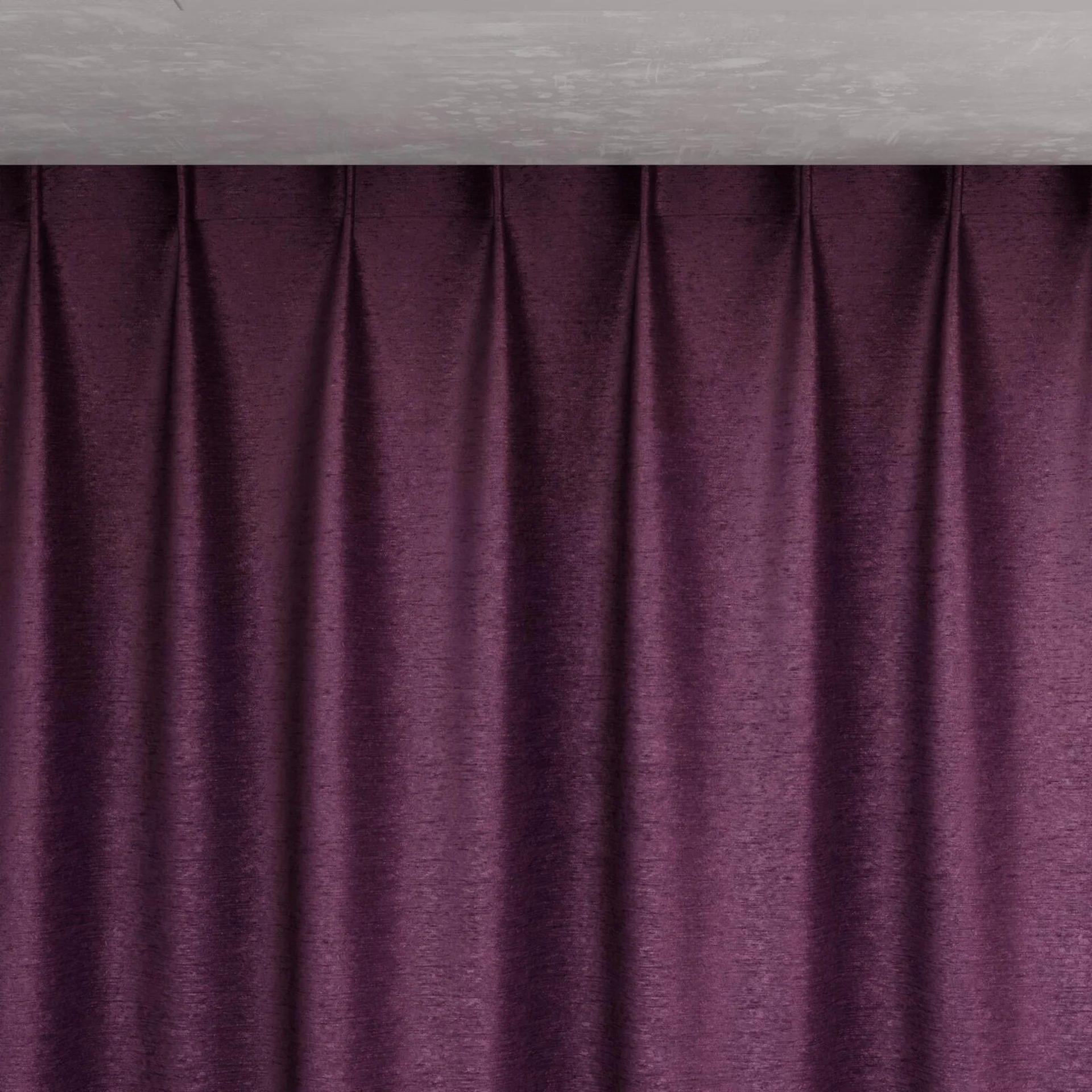 Top view of Lambada Eggplant, pinch pleat
