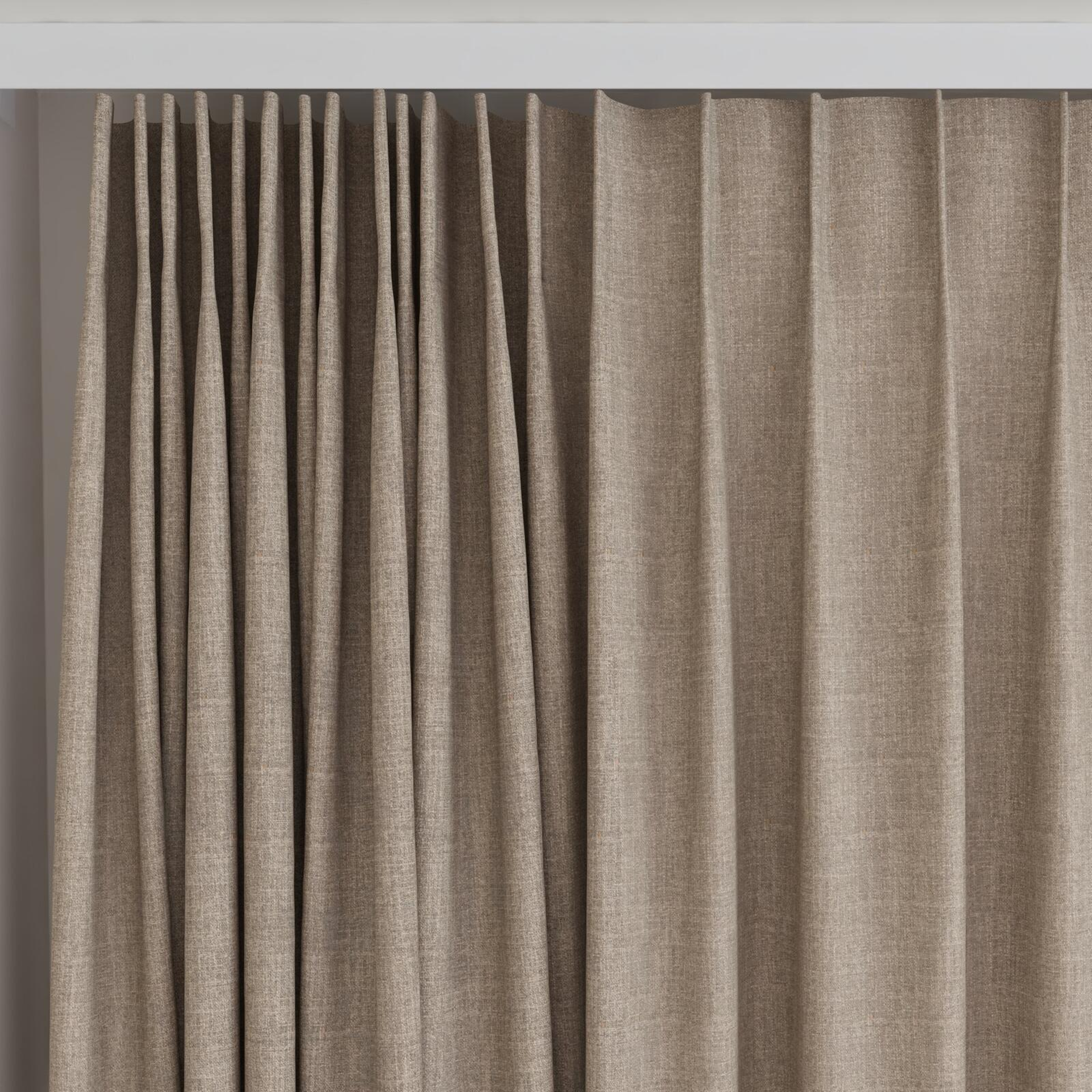 Top view of Motion Partridge, on curtain rail