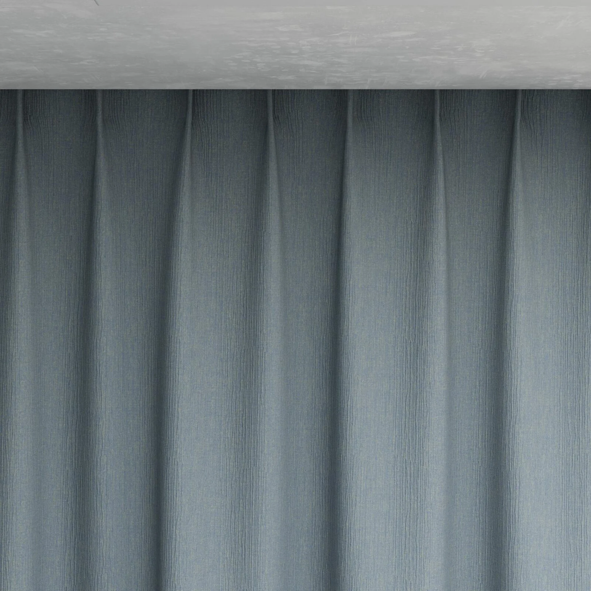 Top view of Northstar Aqua, pinch pleat