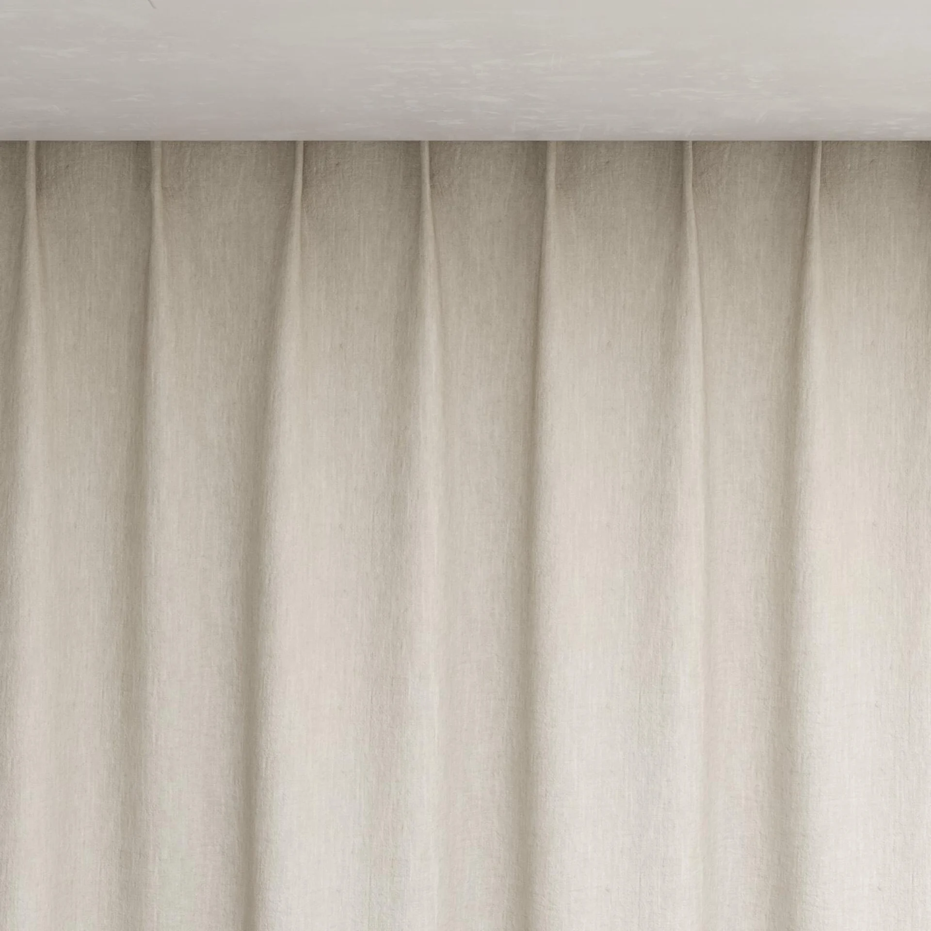Top view of Obi Stonewash Driftwood, pinch pleat