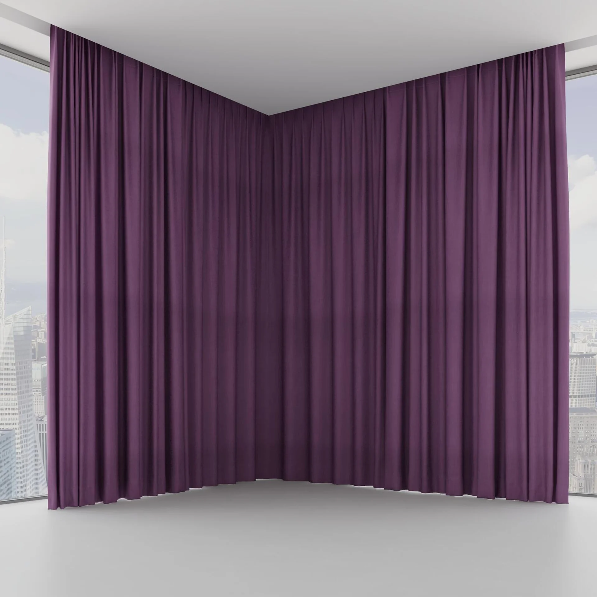 Front view of Lexicon Amethyst, on hidden rail