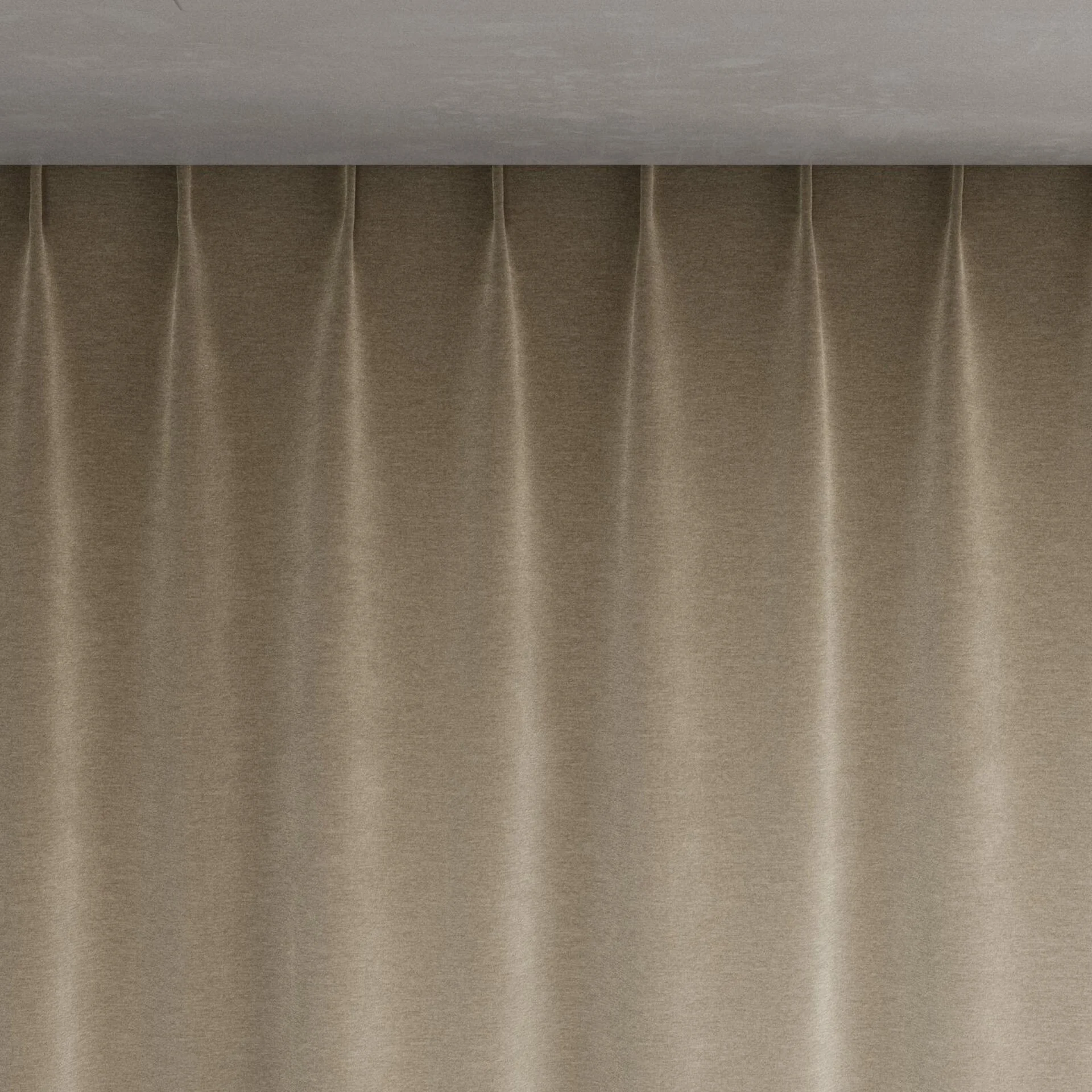 Top view of Geneva Funghi, pinch pleat
