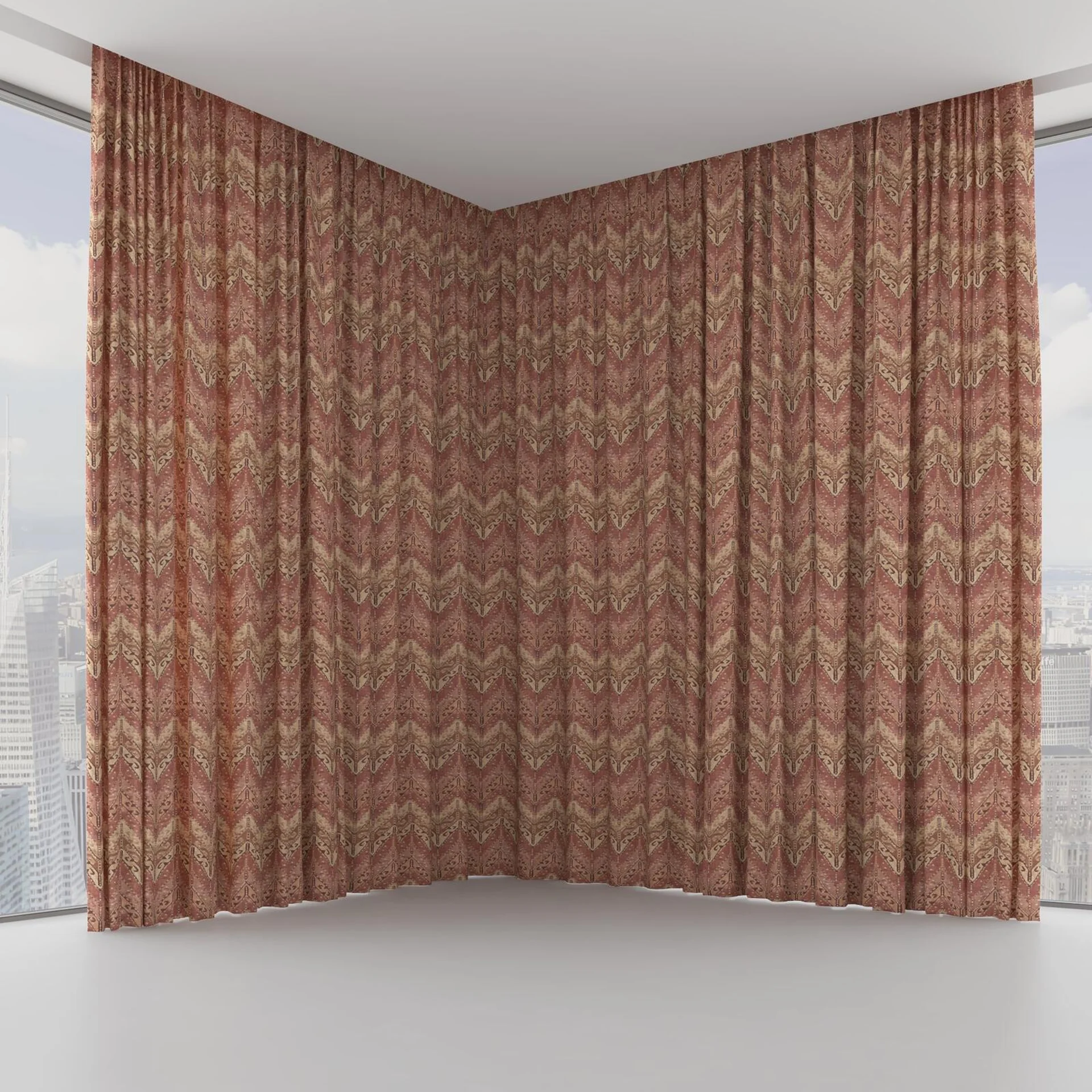 Front view of Lanteira Sienna, on hidden rail