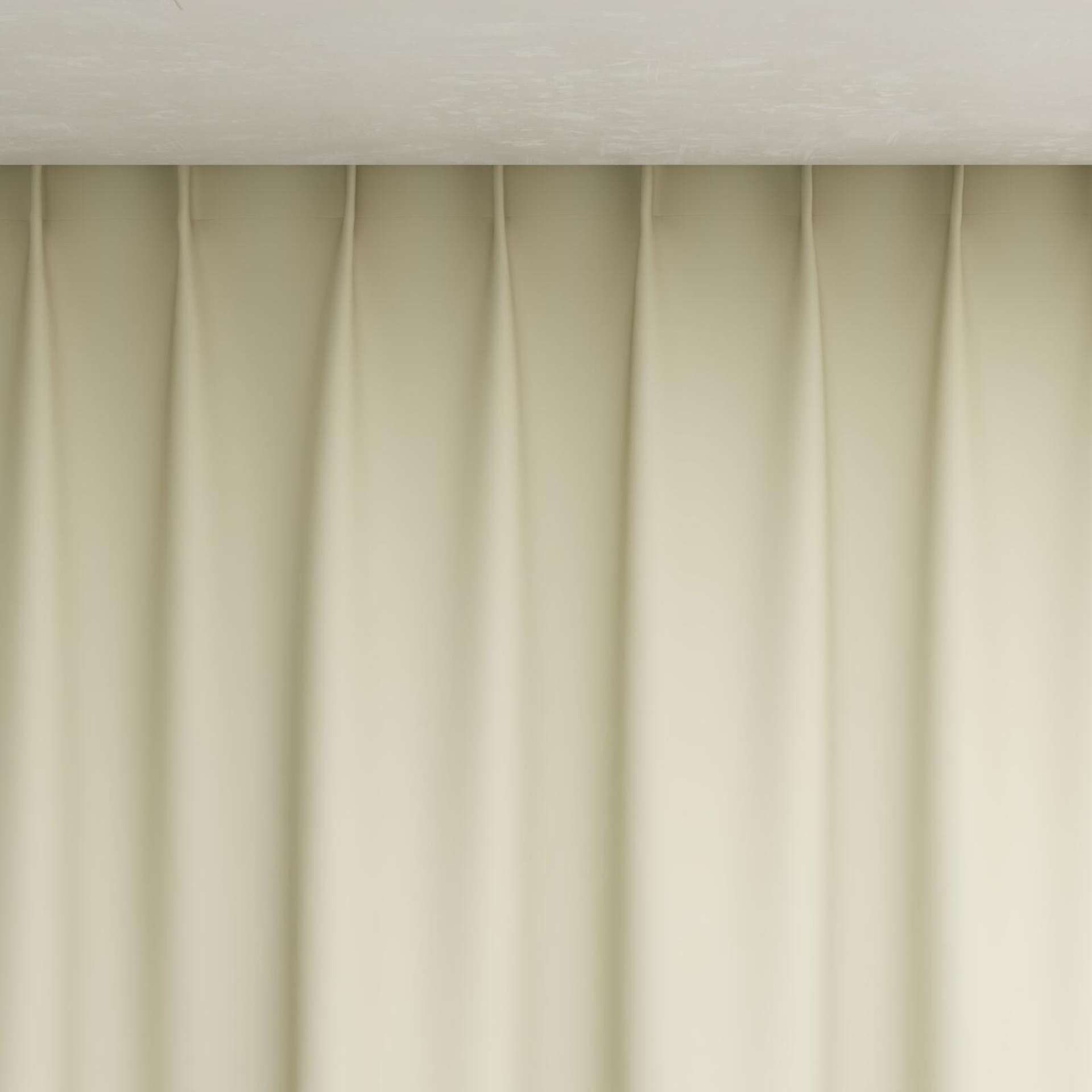Top view of Ultra Dim Nougat, pinch pleat