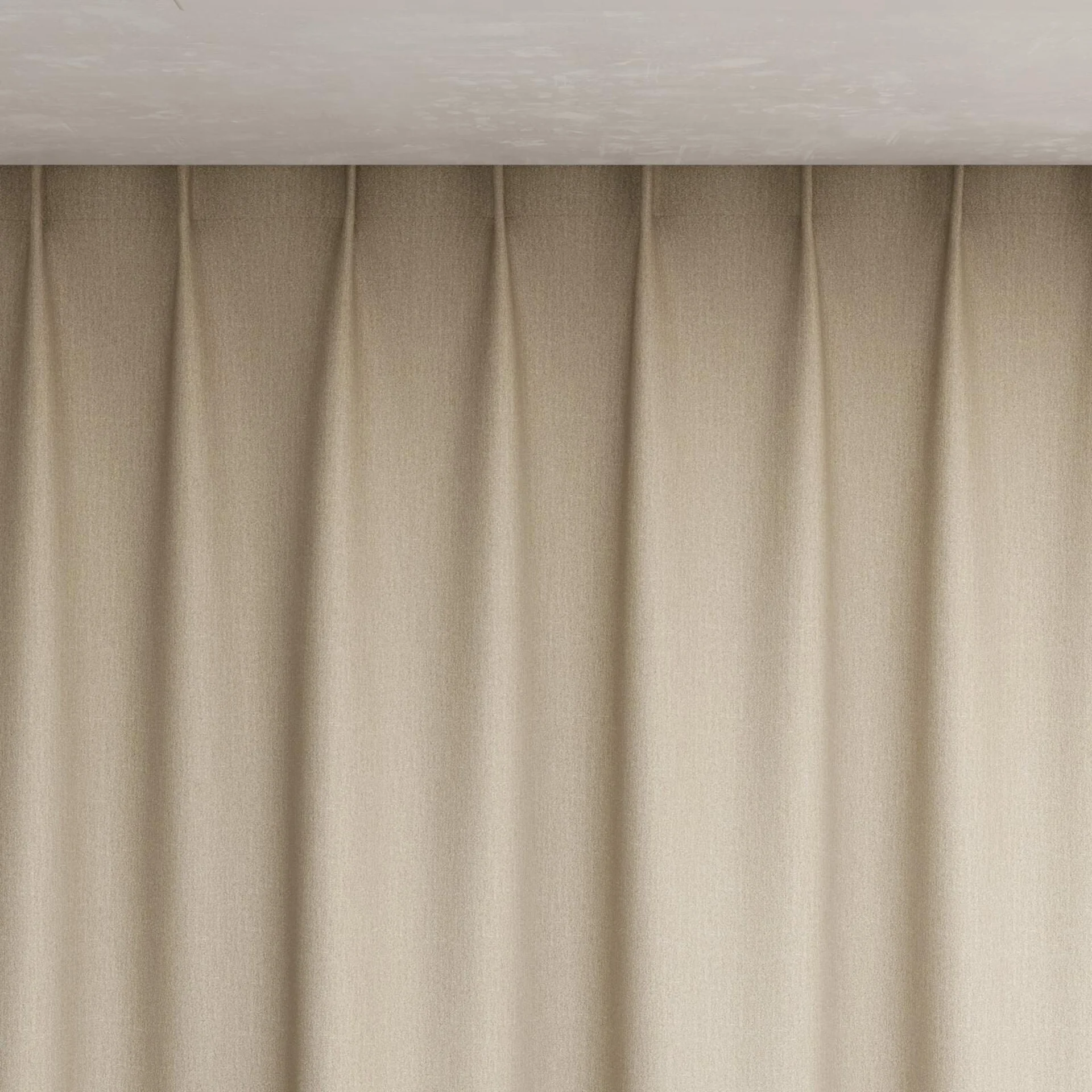 Top view of Re-New Natural, pinch pleat