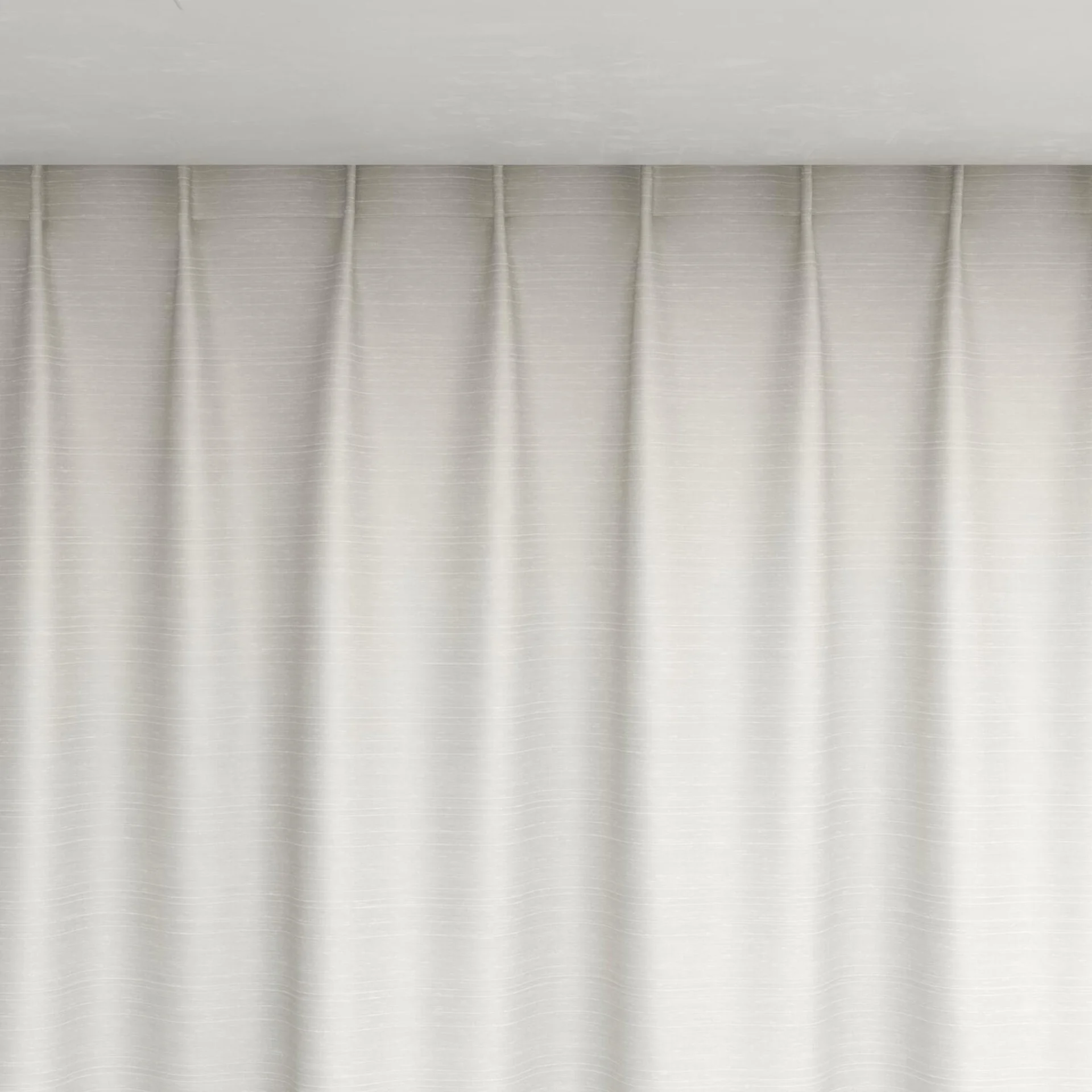 Top view of Silky Diamond, pinch pleat