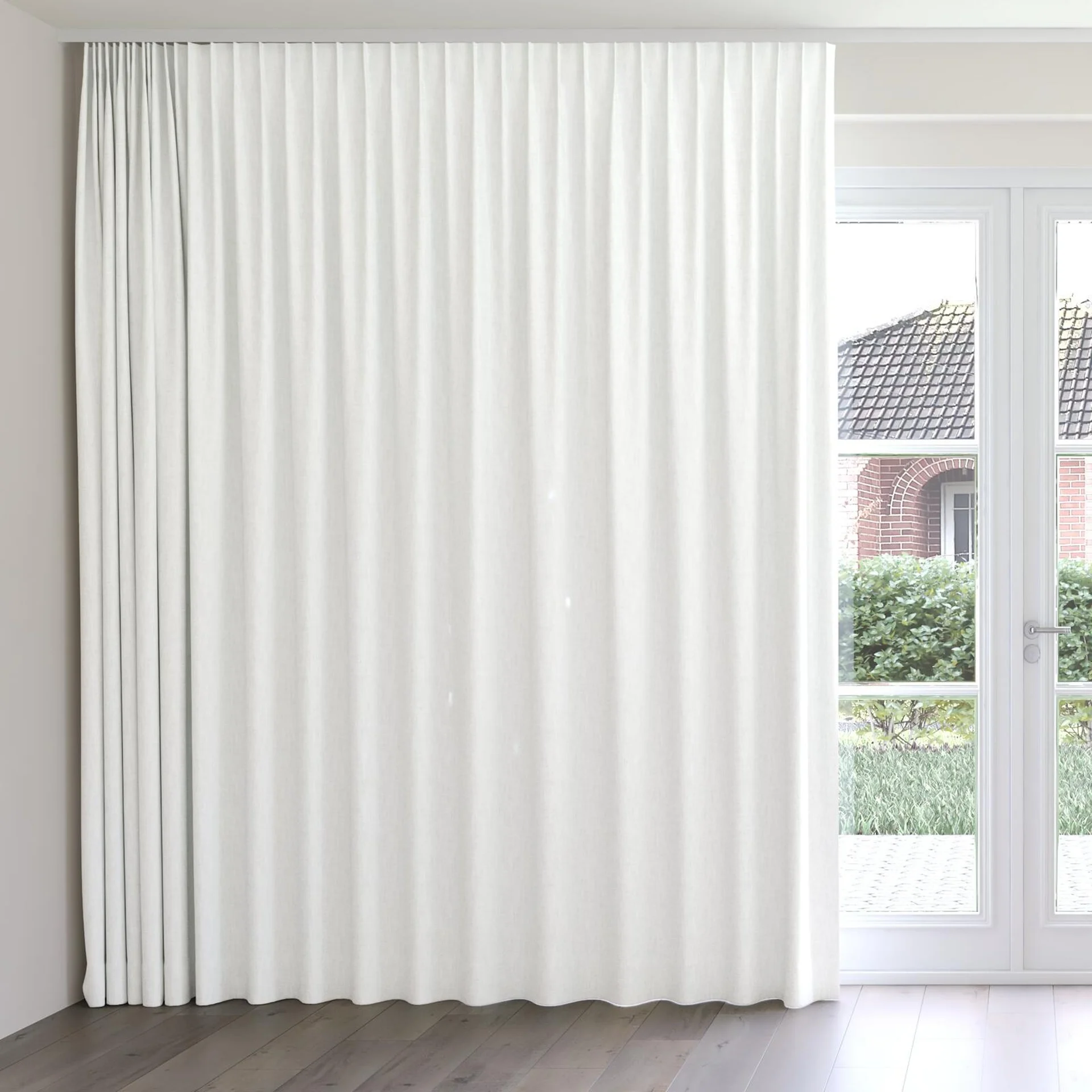 Front view of Mauritius Swan, on curtain rail