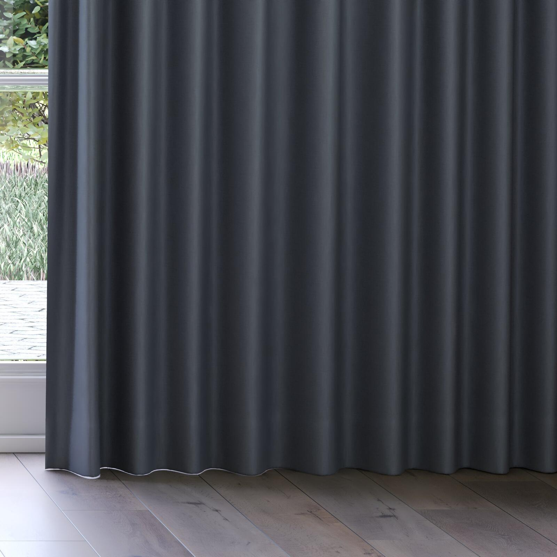Bottom view of Urban Greystone, on curtain rail