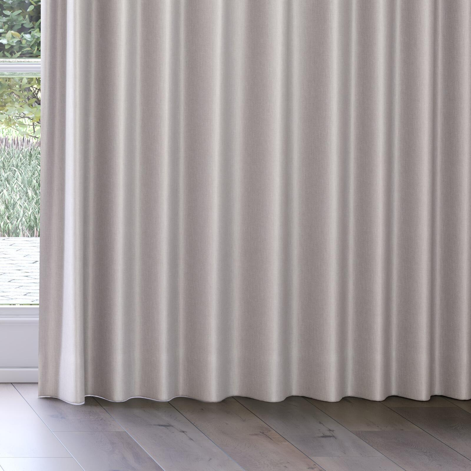 Bottom view of Matrix Zinc, on curtain rail