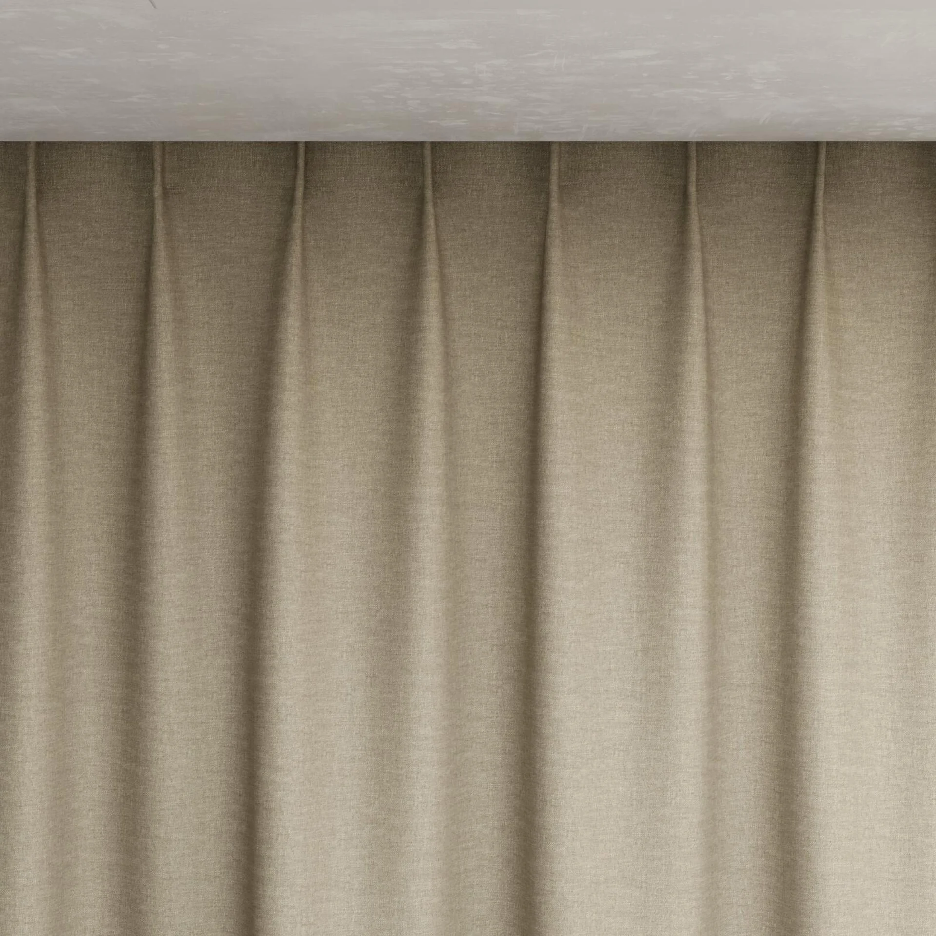 Top view of Casual Wheat, pinch pleat