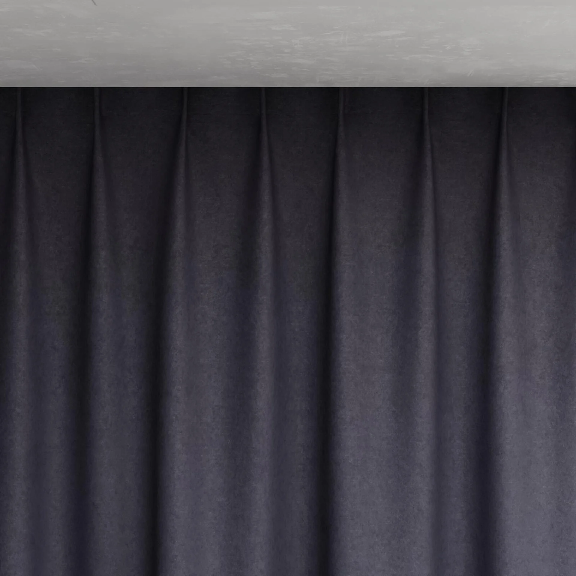 Top view of Moon Charcoal, pinch pleat