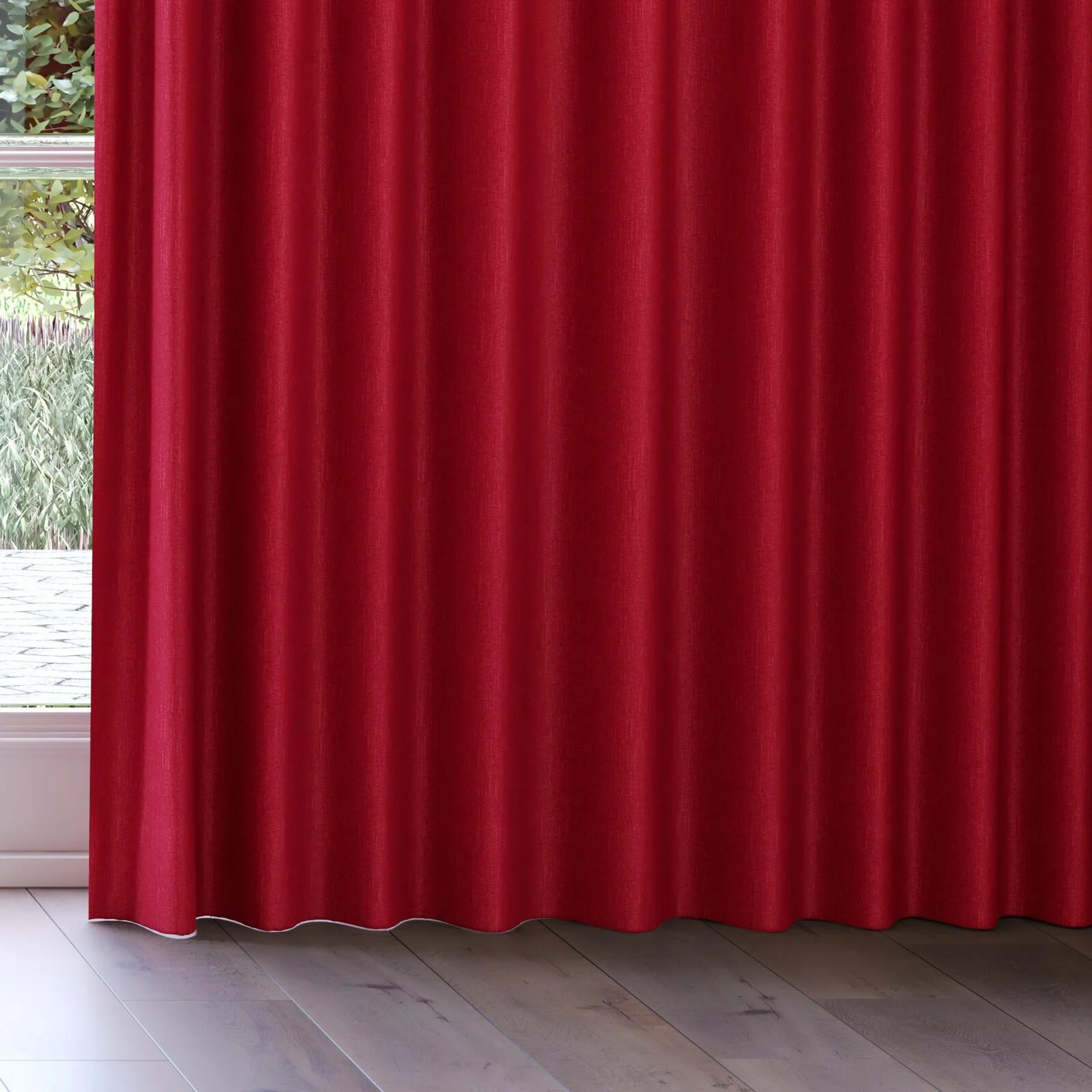 Bottom view of Bronco Raspberry, on curtain rail